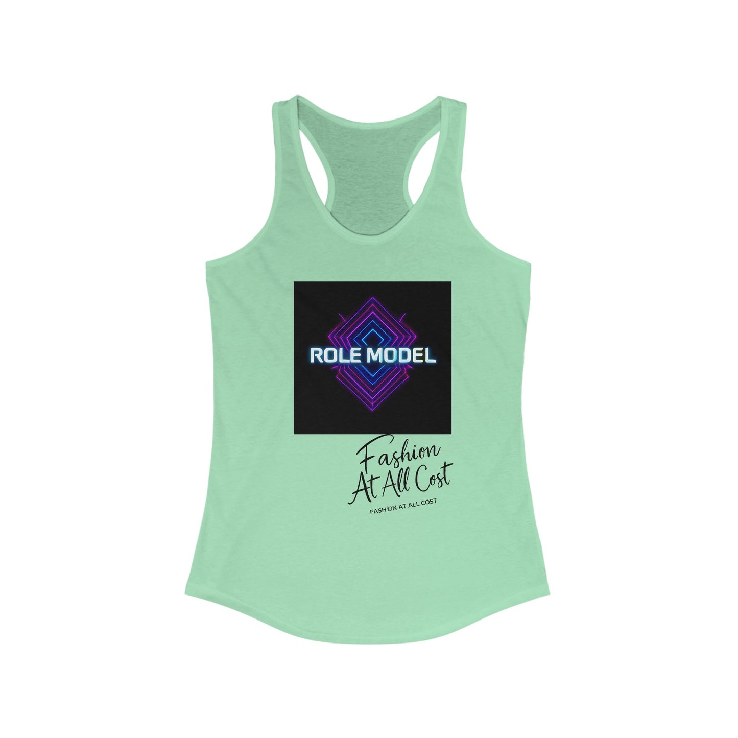 Role Model Racerback Tank Top, Stylish Fitness Top, Workout Apparel, Casual Summer Wear, Gift for Strong Women, Inspirational Fitness Shirt