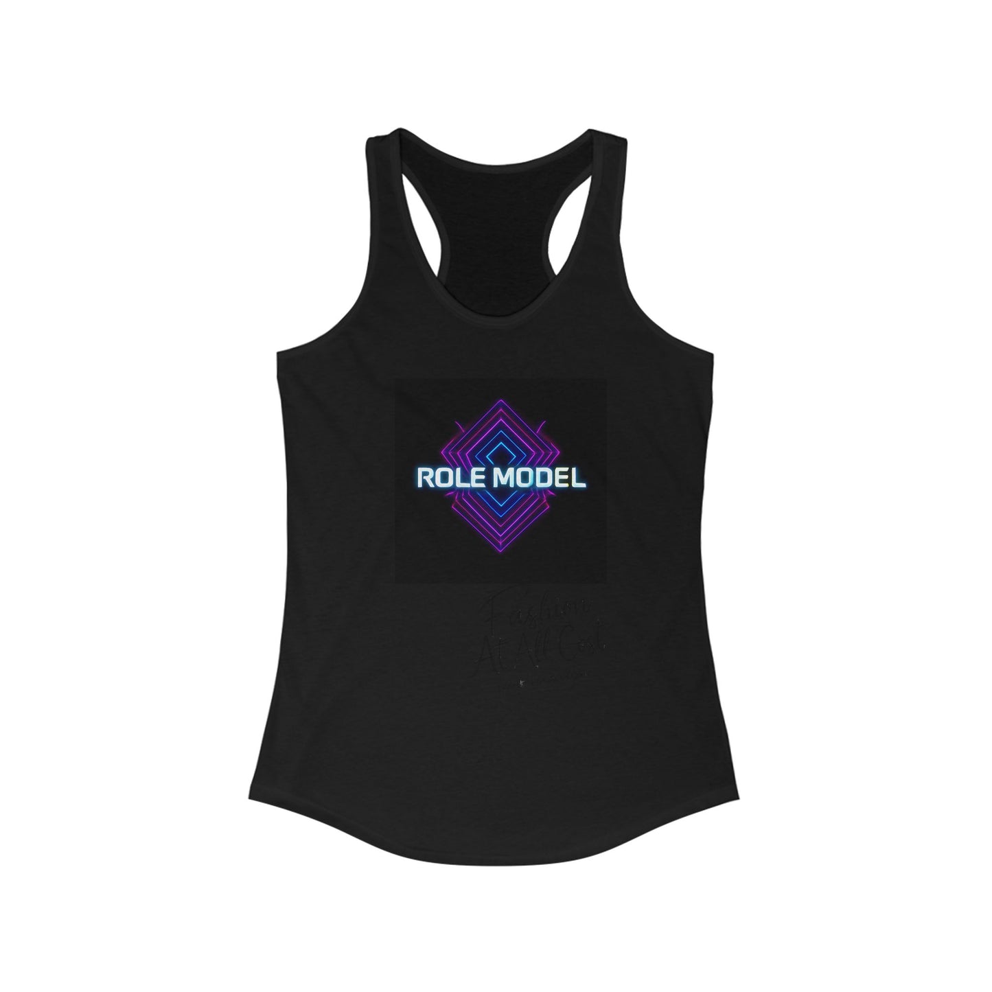 Role Model Racerback Tank Top, Stylish Fitness Top, Workout Apparel, Casual Summer Wear, Gift for Strong Women, Inspirational Fitness Shirt