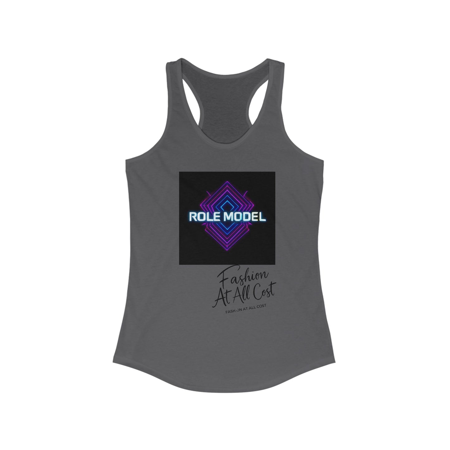 Role Model Racerback Tank Top, Stylish Fitness Top, Workout Apparel, Casual Summer Wear, Gift for Strong Women, Inspirational Fitness Shirt