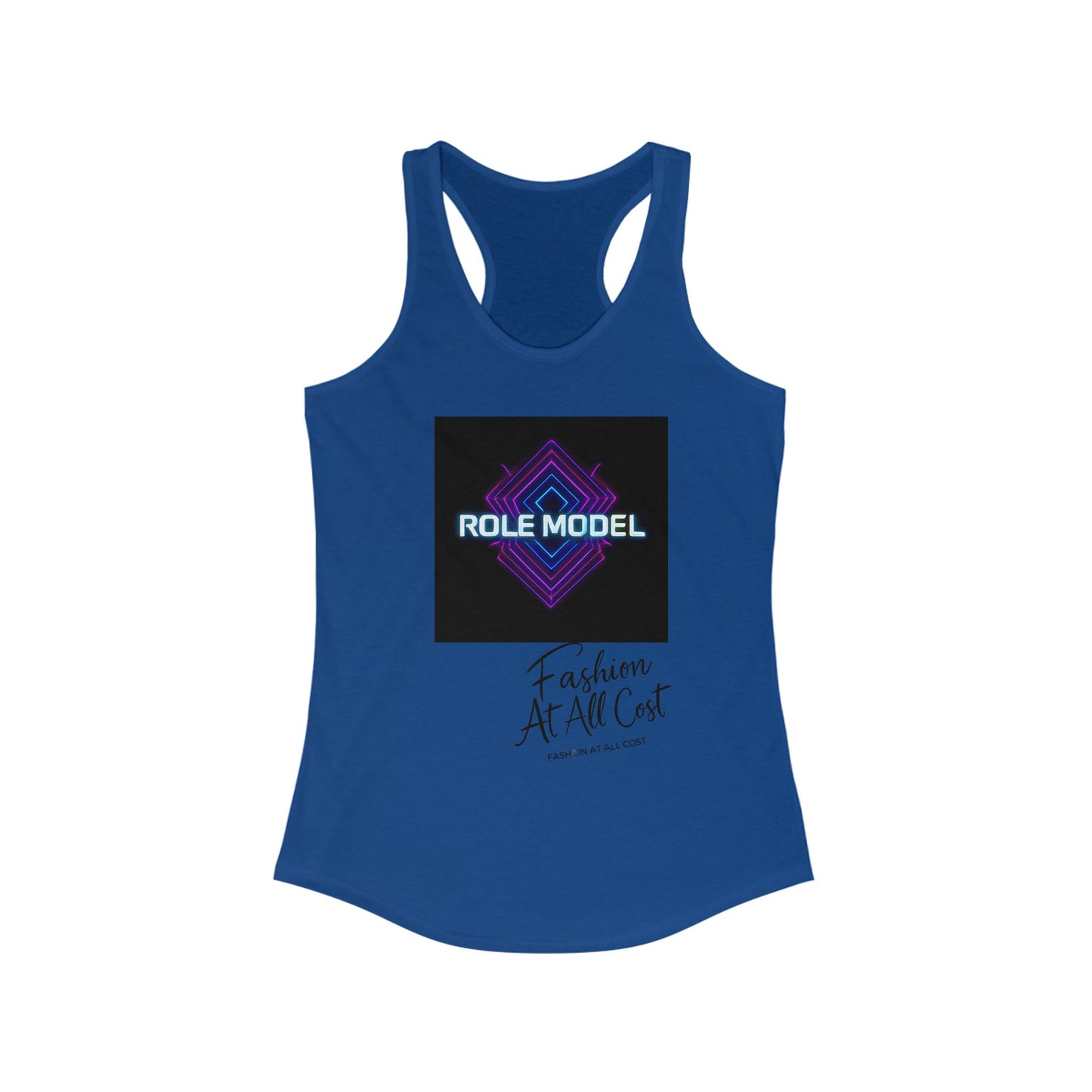 Role Model Racerback Tank Top, Stylish Fitness Top, Workout Apparel, Casual Summer Wear, Gift for Strong Women, Inspirational Fitness Shirt