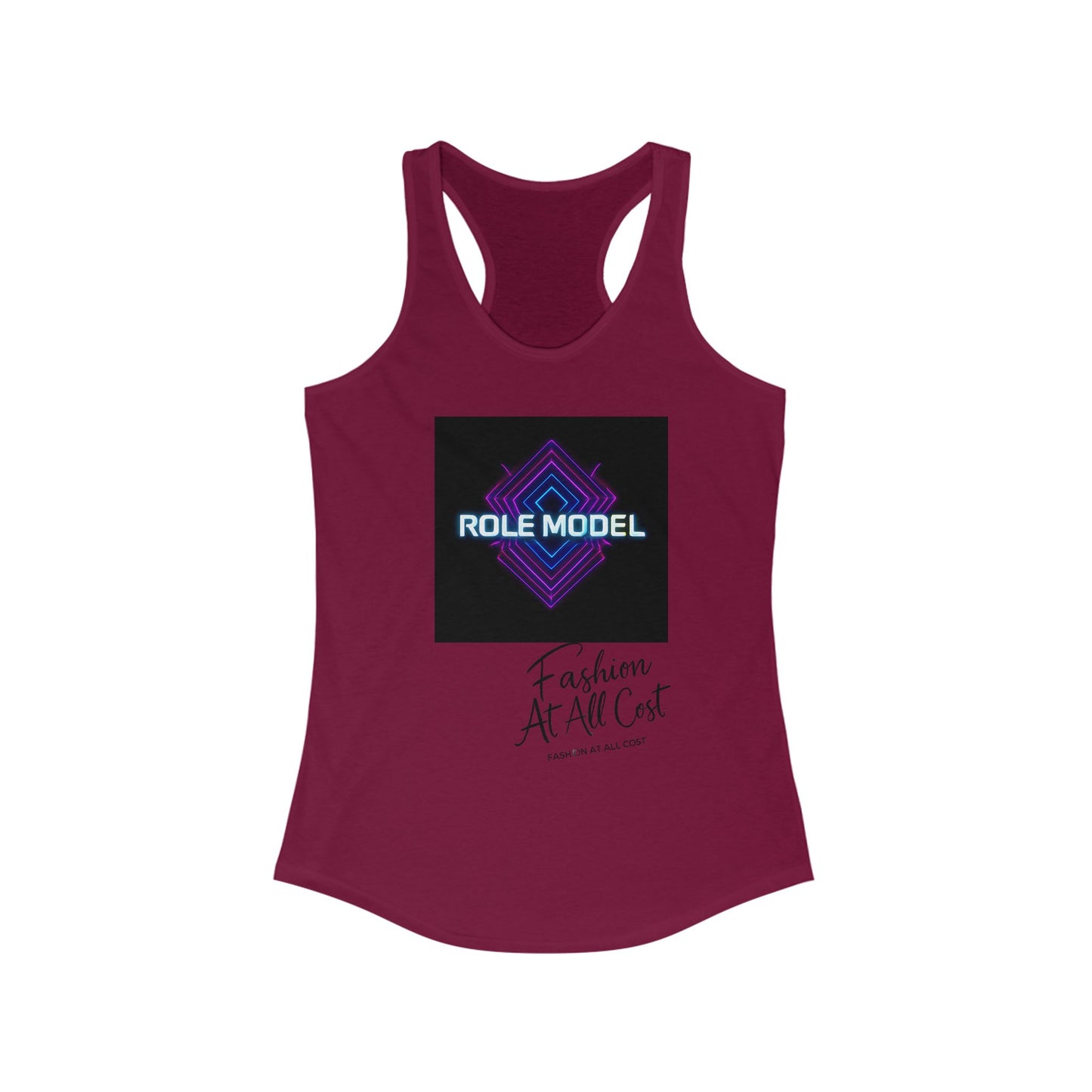 Role Model Racerback Tank Top, Stylish Fitness Top, Workout Apparel, Casual Summer Wear, Gift for Strong Women, Inspirational Fitness Shirt