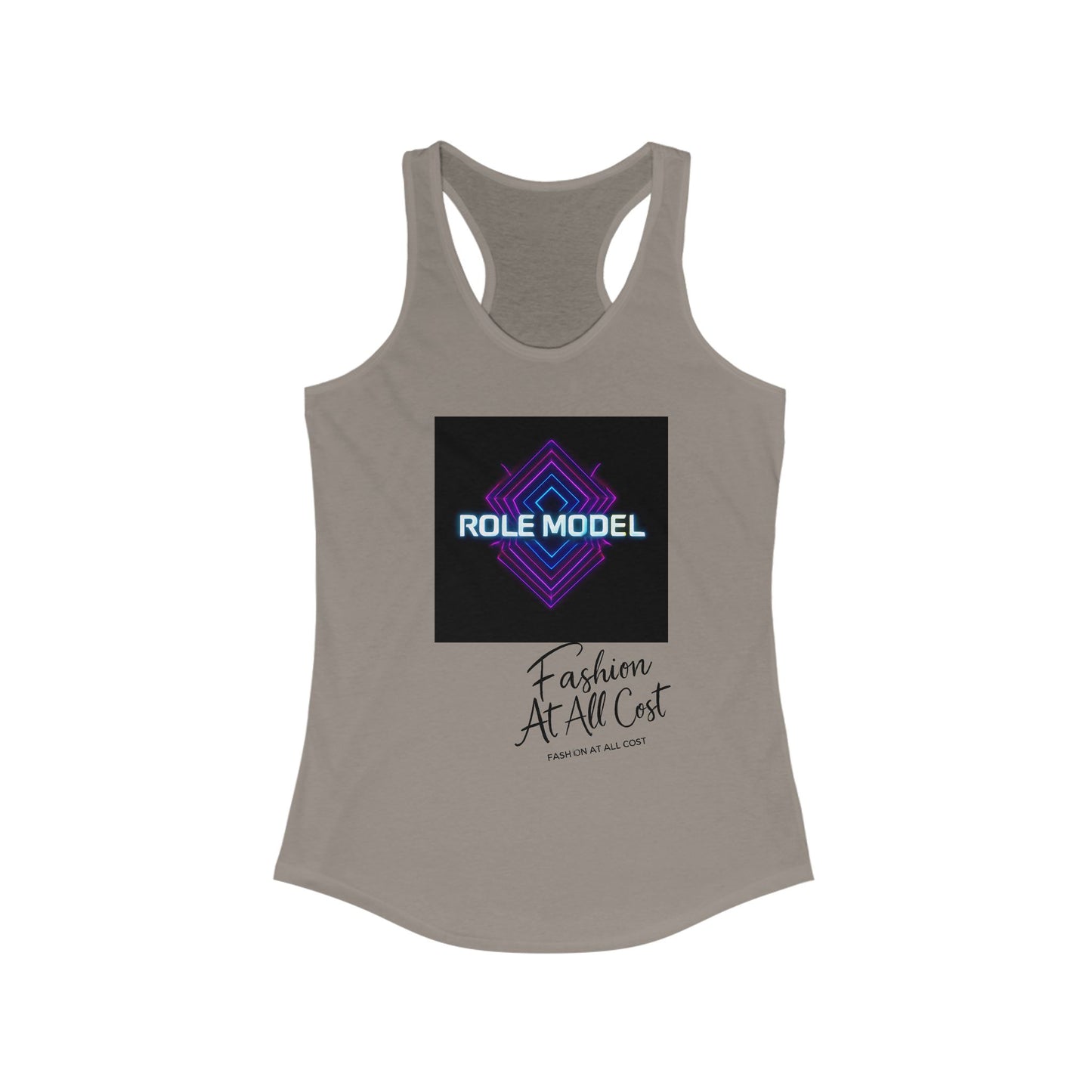 Role Model Racerback Tank Top, Stylish Fitness Top, Workout Apparel, Casual Summer Wear, Gift for Strong Women, Inspirational Fitness Shirt