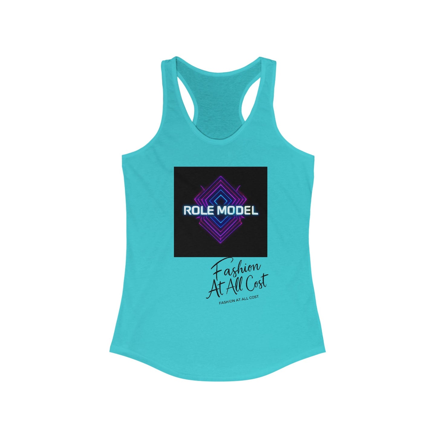 Role Model Racerback Tank Top, Stylish Fitness Top, Workout Apparel, Casual Summer Wear, Gift for Strong Women, Inspirational Fitness Shirt