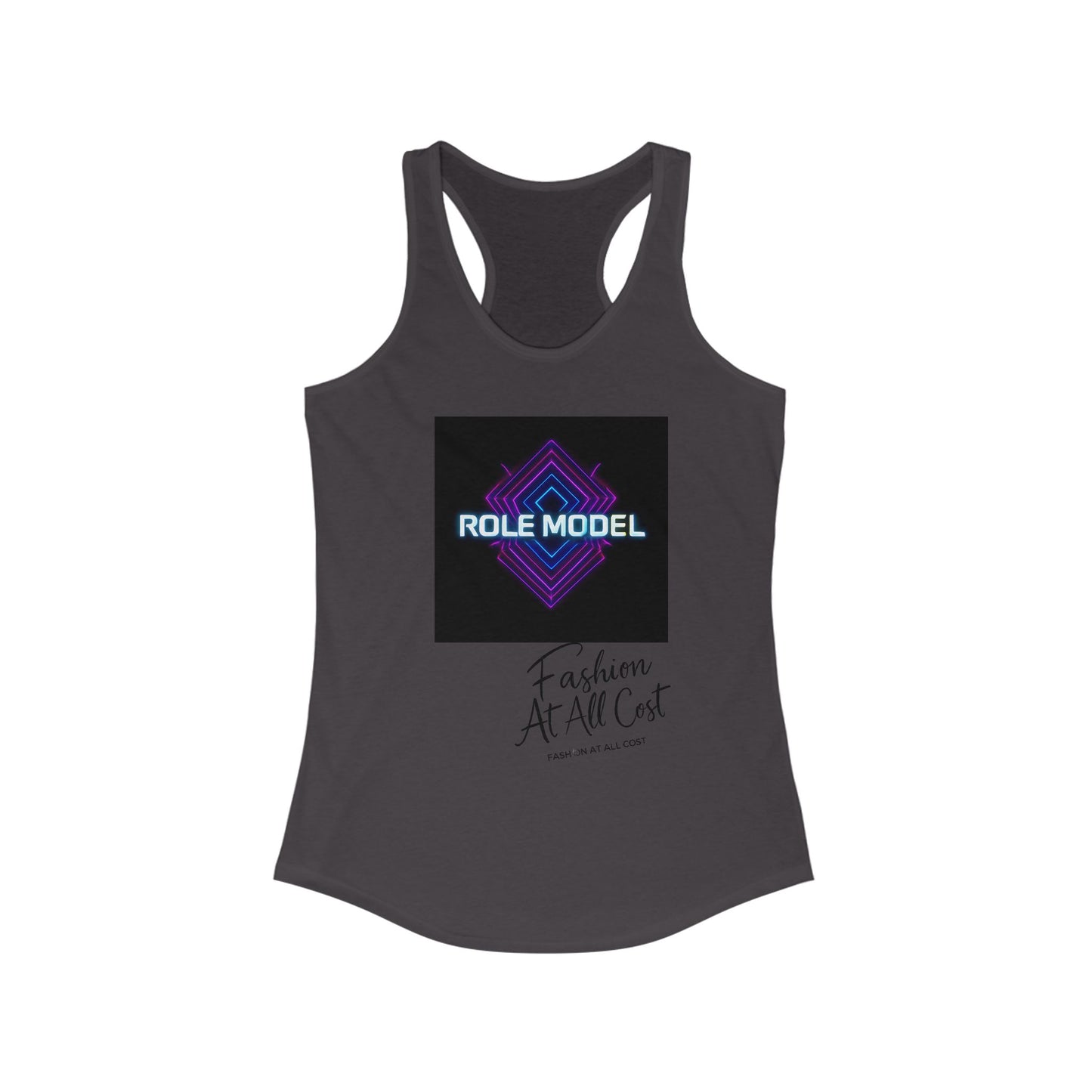 Role Model Racerback Tank Top, Stylish Fitness Top, Workout Apparel, Casual Summer Wear, Gift for Strong Women, Inspirational Fitness Shirt