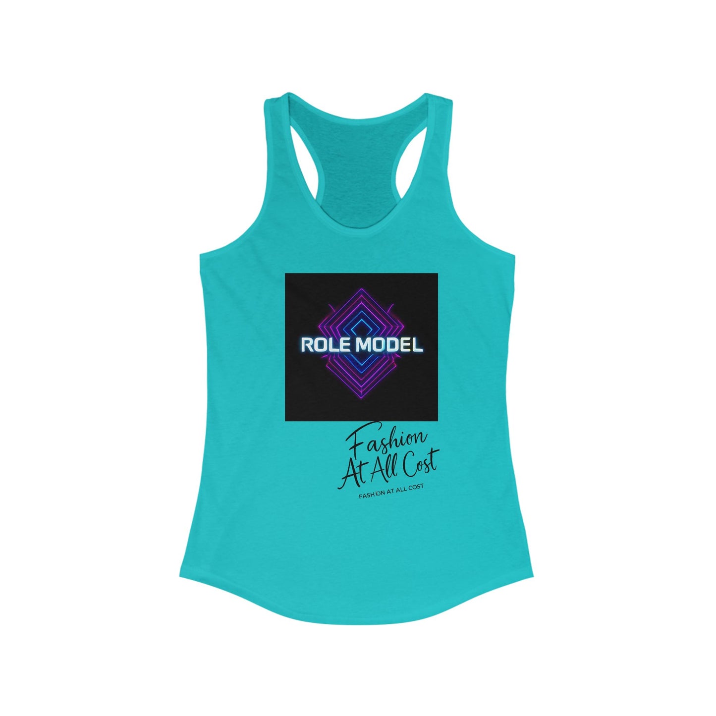 Role Model Racerback Tank Top, Stylish Fitness Top, Workout Apparel, Casual Summer Wear, Gift for Strong Women, Inspirational Fitness Shirt