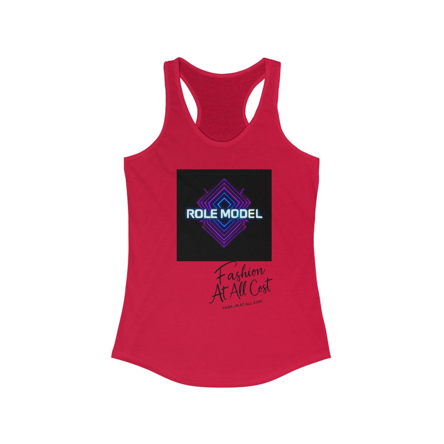 Role Model Racerback Tank Top, Stylish Fitness Top, Workout Apparel, Casual Summer Wear, Gift for Strong Women, Inspirational Fitness Shirt