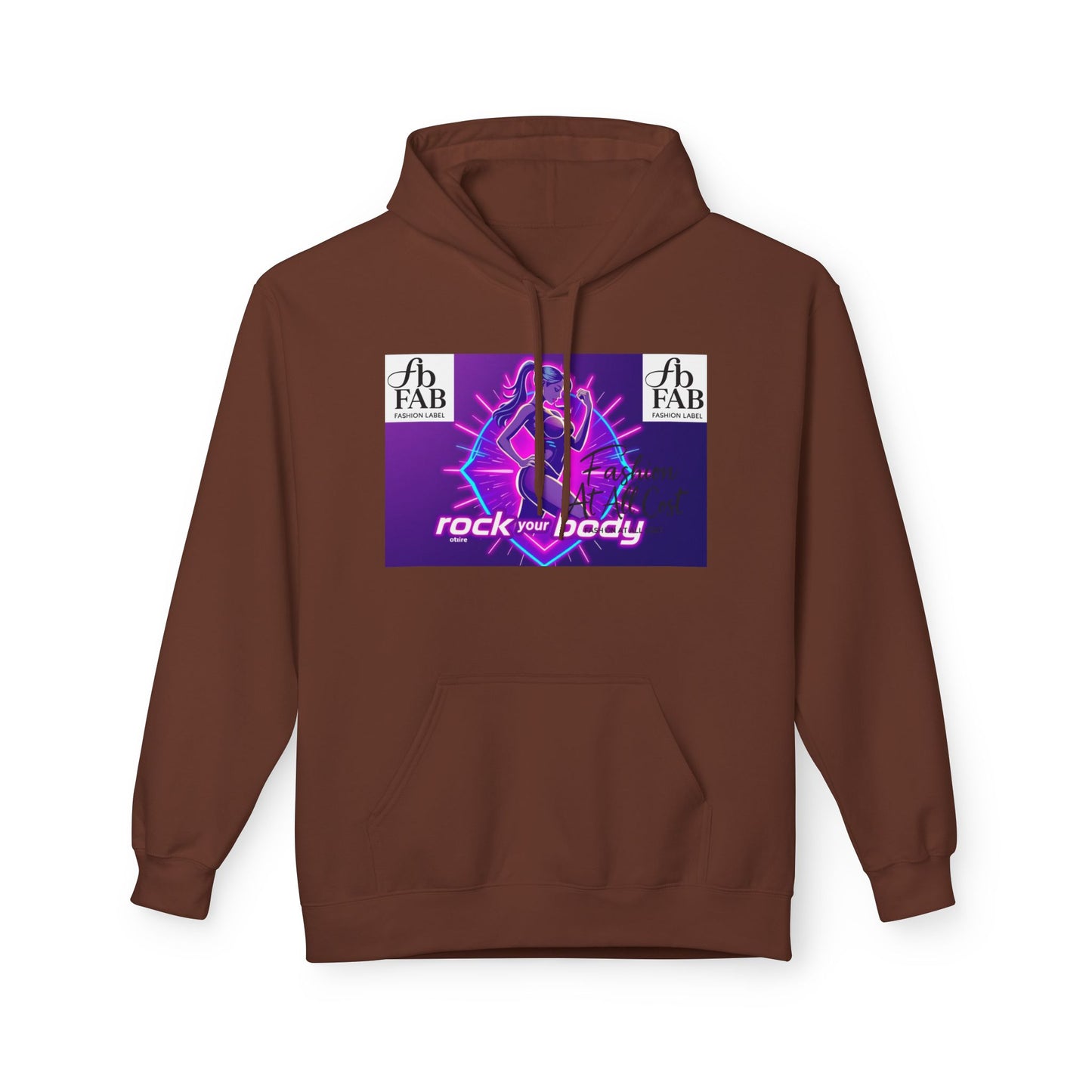 Rock Your Body Fleece Hoodie | Unisex Midweight Hoodie, Cozy Sweatshirt, Unique Gift for Fitness Lovers, Casual Wear, Music Inspired Apparel