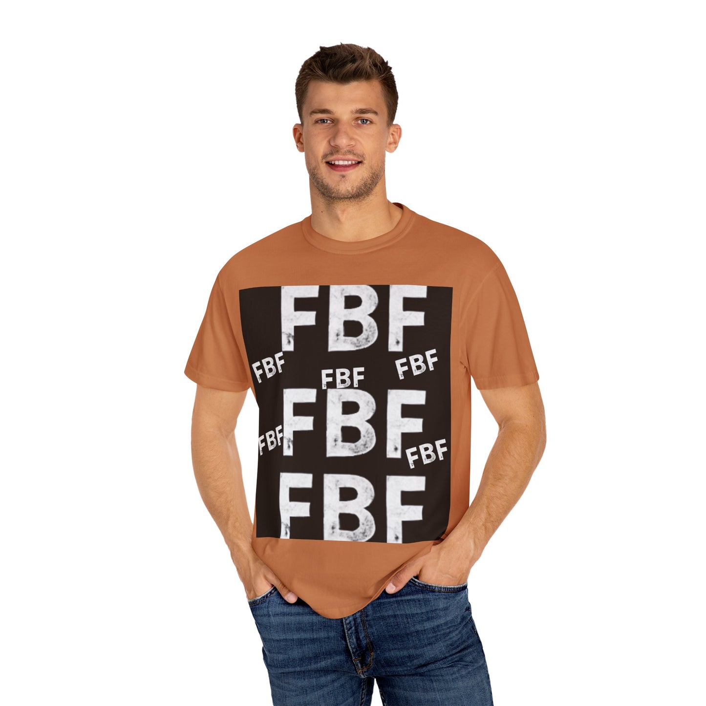 FBF Garment-Dyed Unisex T-shirt, Casual Wear, Graphic Tee, Street Style, Gift for Friends, All Occasions