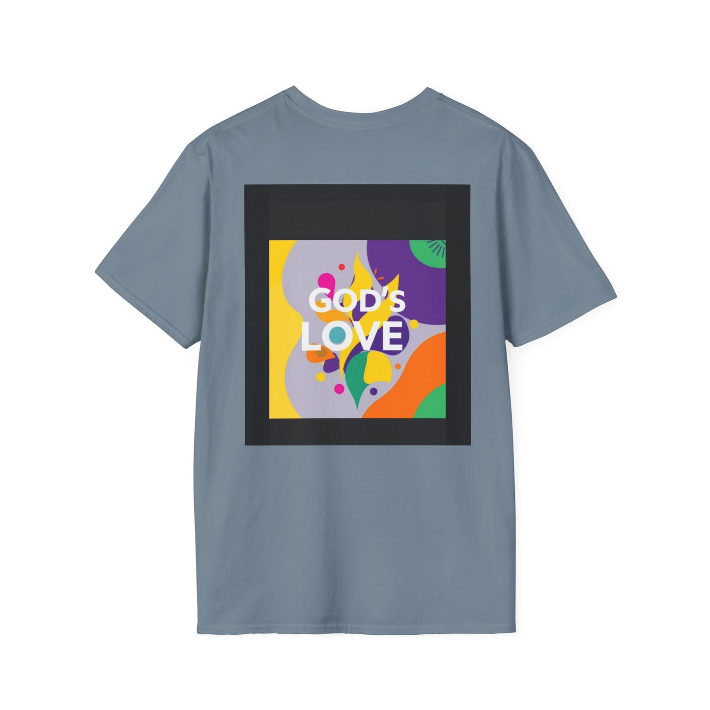Unisex Softstyle T-Shirt with God's Love Design, Faith Shirt, Inspirational Tee, Christian Apparel, Gift for Believers, Everyday Wear