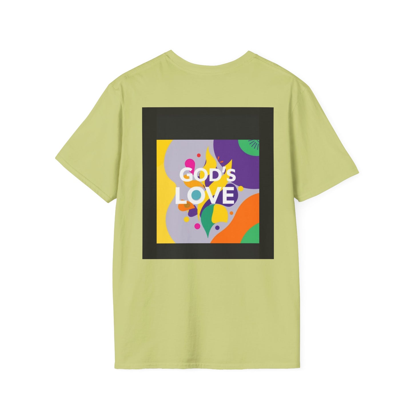 Unisex Softstyle T-Shirt with God's Love Design, Faith Shirt, Inspirational Tee, Christian Apparel, Gift for Believers, Everyday Wear