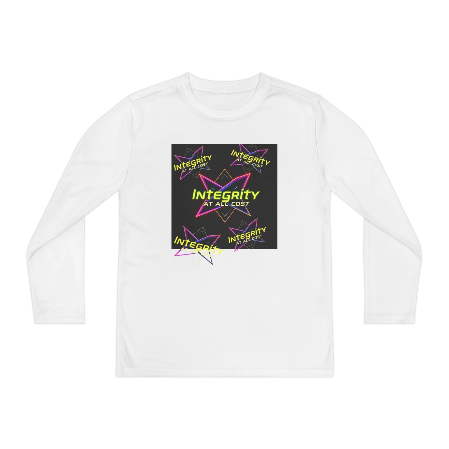 Integrity Youth Long Sleeve Tee, Cool Graphic Shirt, Motivational Apparel, Perfect for Sports, Birthday Gift
