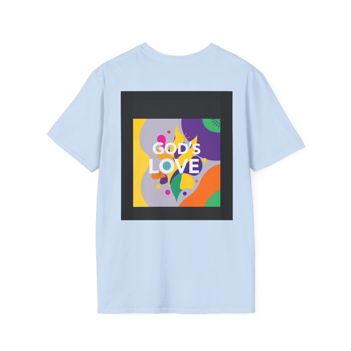 Unisex Softstyle T-Shirt with God's Love Design, Faith Shirt, Inspirational Tee, Christian Apparel, Gift for Believers, Everyday Wear