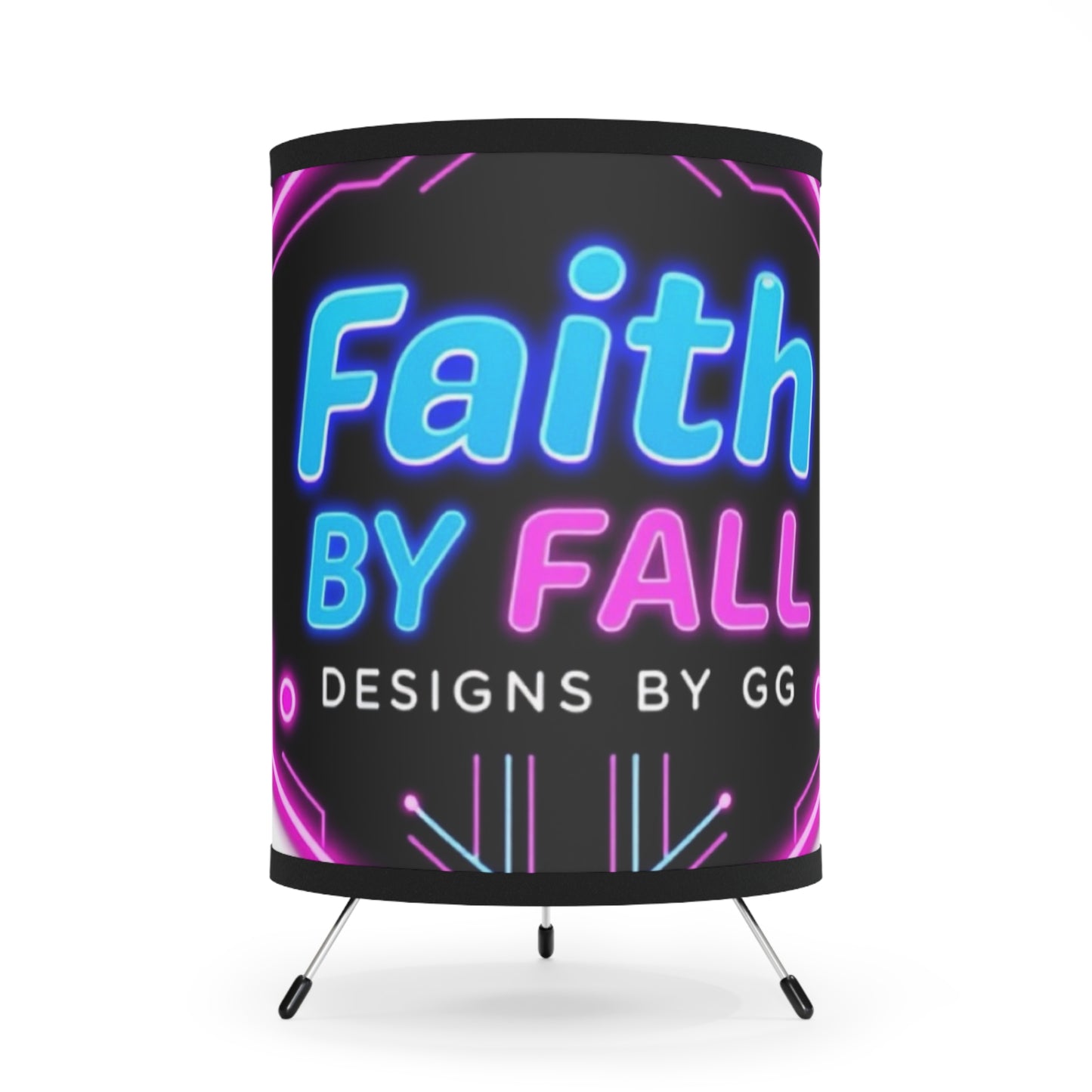 Tripod Lamp with High-Res Printed Shade, US\CA plug