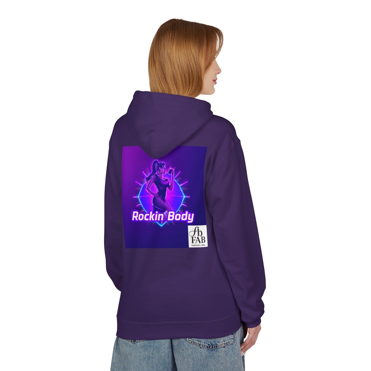 Rock Your Body Fleece Hoodie | Unisex Midweight Hoodie, Cozy Sweatshirt, Unique Gift for Fitness Lovers, Casual Wear, Music Inspired Apparel