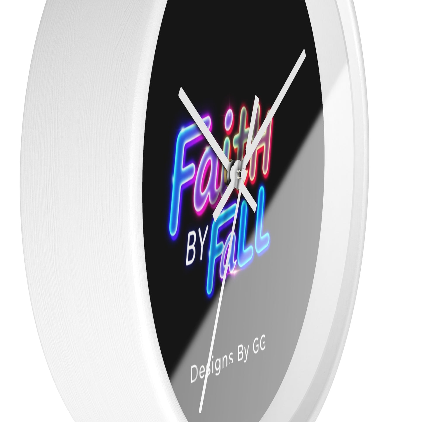 Neon Faith Wall Clock - Inspirational Home Decor | Designs by GG