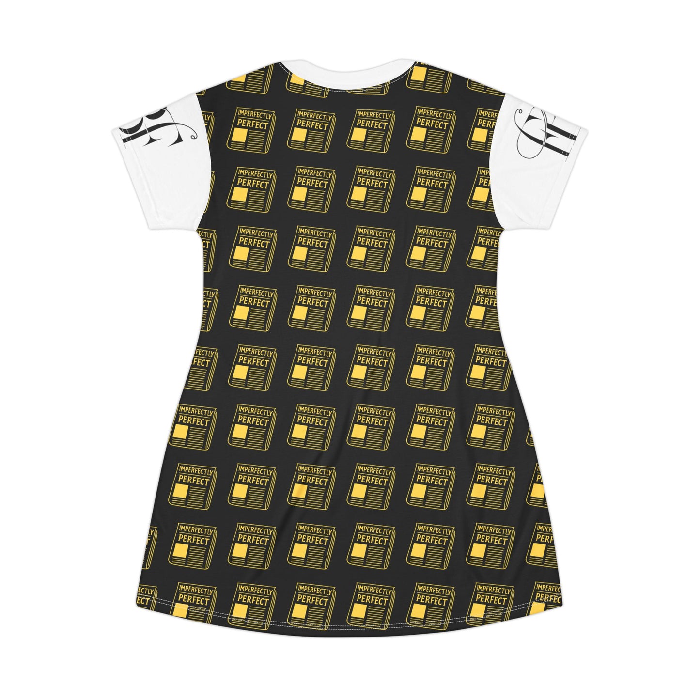 Perfectly Chic AOP T-Shirt Dress, Casual Summer Dress, Gift for Her, Everyday Wear, Stylish Lounge Dress