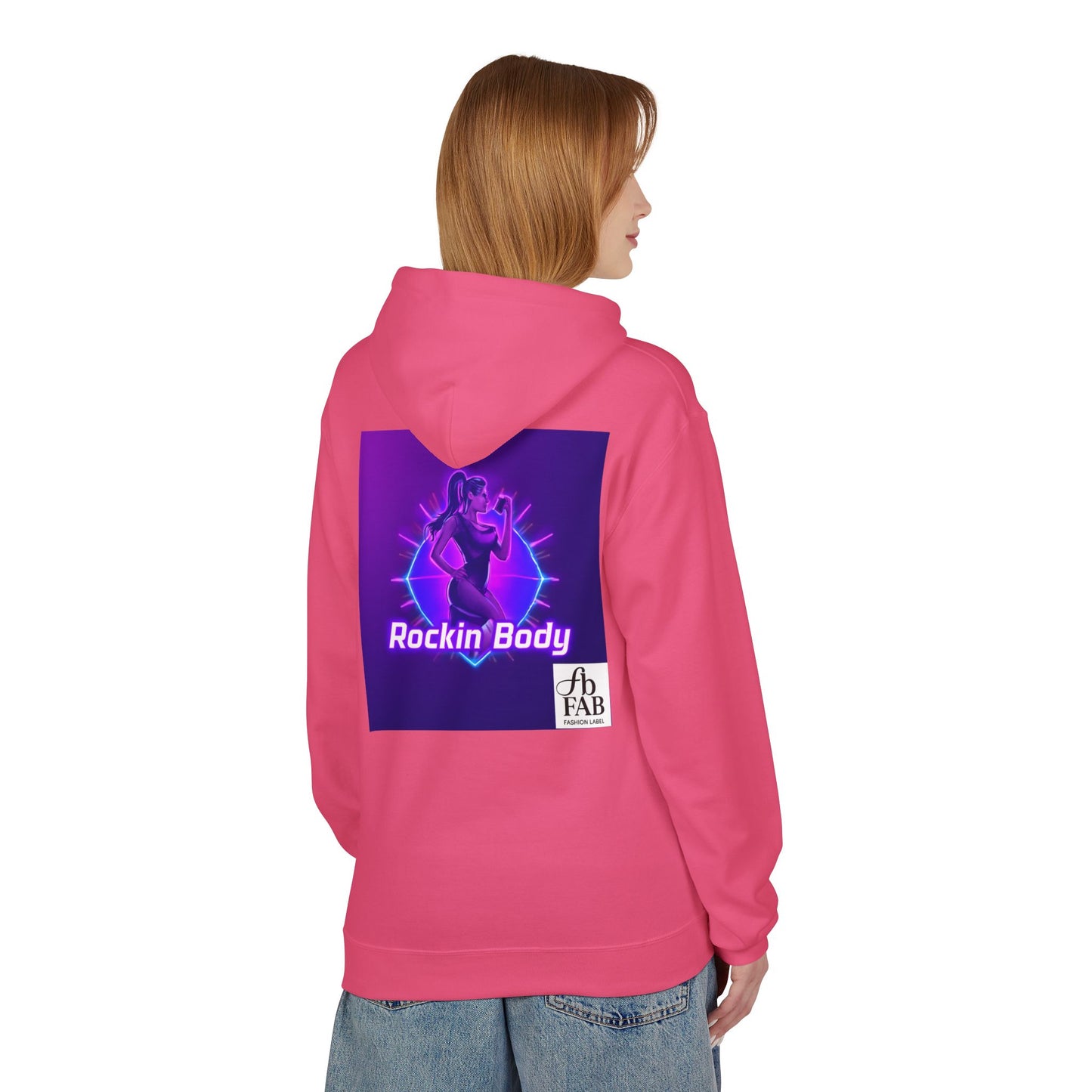 Rock Your Body Fleece Hoodie | Unisex Midweight Hoodie, Cozy Sweatshirt, Unique Gift for Fitness Lovers, Casual Wear, Music Inspired Apparel