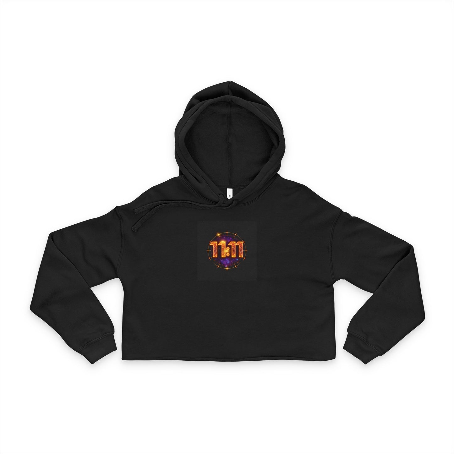 Divine Timing Women's Cropped Hoodie | Spiritual Gift, Trendy Activewear, Cozy Layer, Meditation Apparel, New Age Style