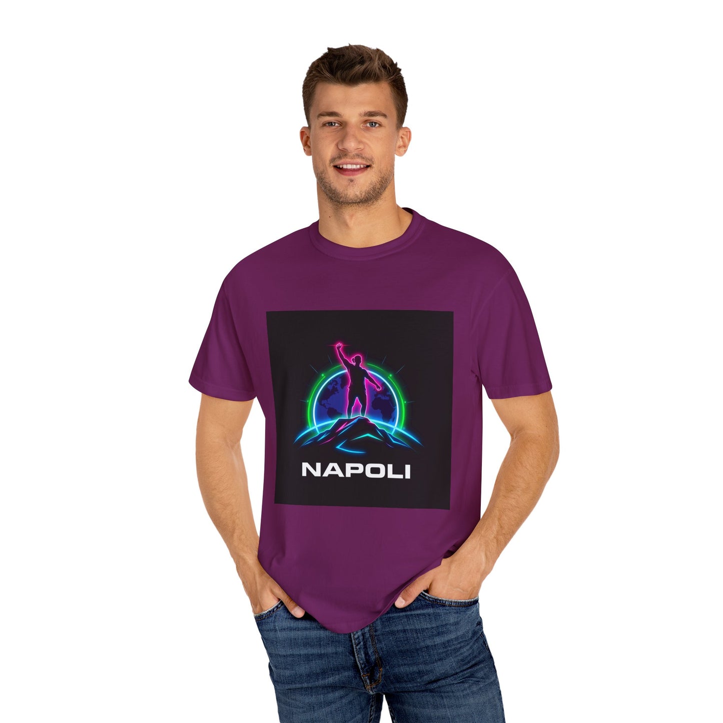 Neon Napoli T-Shirt for Adventurers, Retro Graphic Tee, Perfect for Travelers, Gifts for Him/Her, Cool Streetwear, Casual Outfit