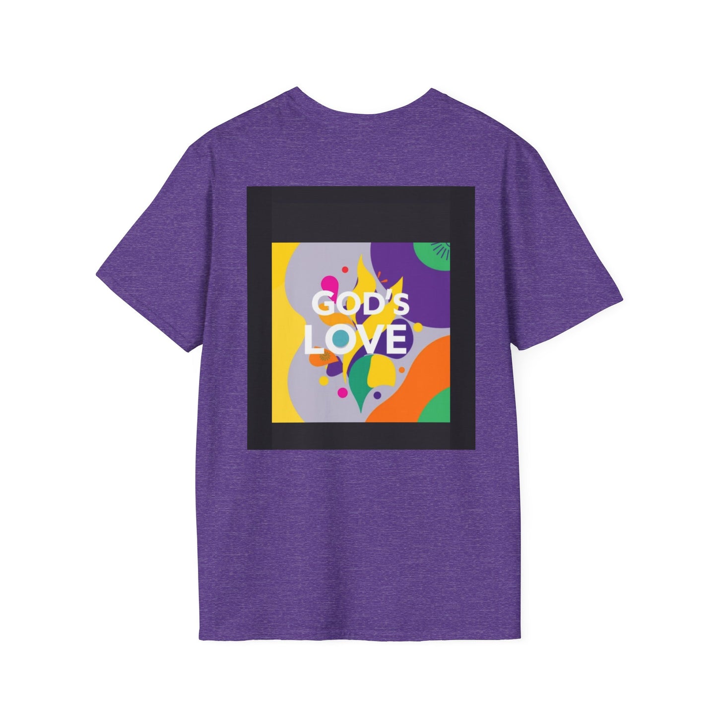 Unisex Softstyle T-Shirt with God's Love Design, Faith Shirt, Inspirational Tee, Christian Apparel, Gift for Believers, Everyday Wear