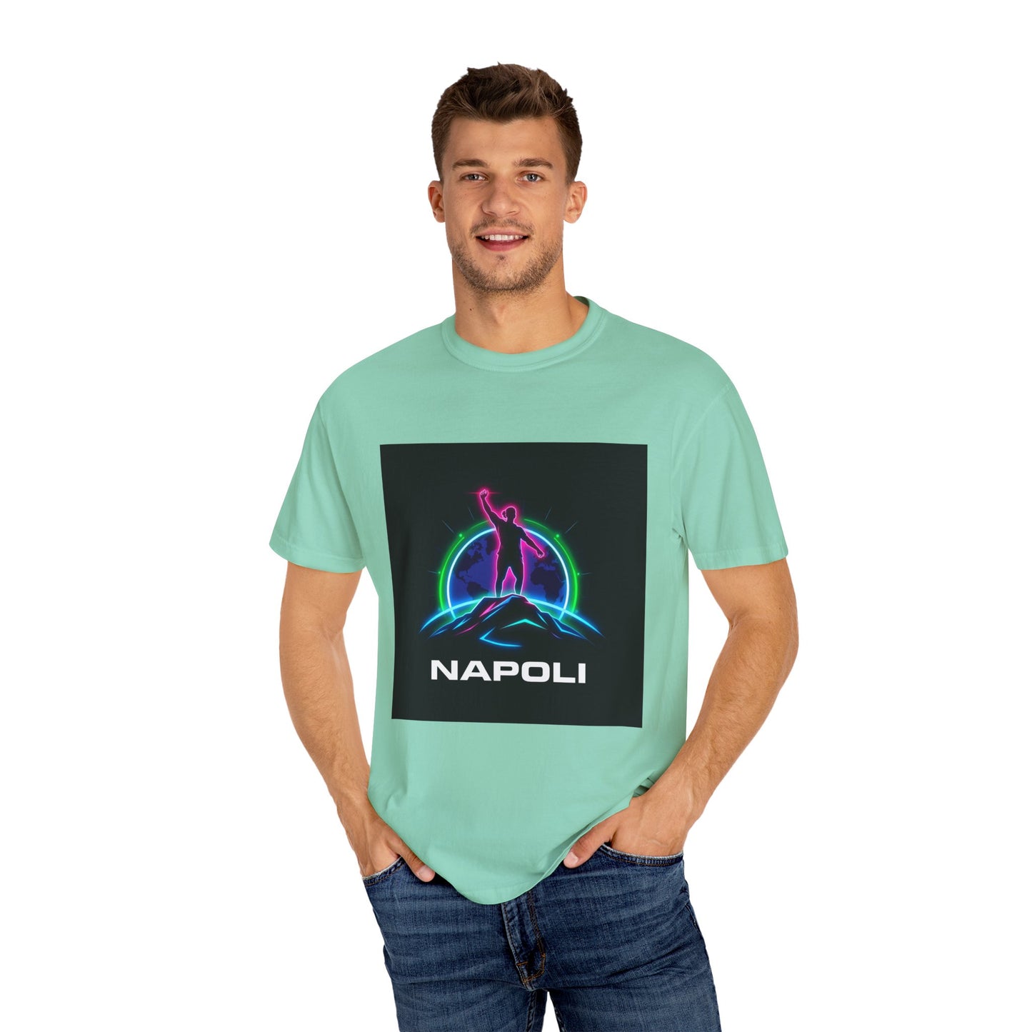 Neon Napoli T-Shirt for Adventurers, Retro Graphic Tee, Perfect for Travelers, Gifts for Him/Her, Cool Streetwear, Casual Outfit
