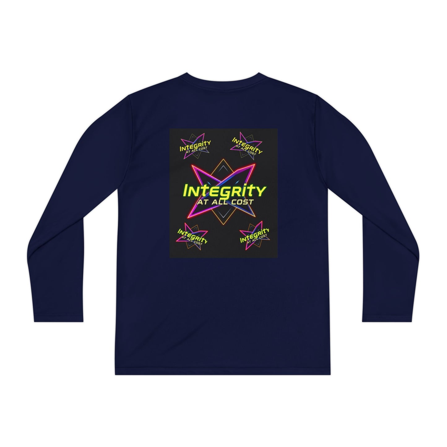 Integrity Youth Long Sleeve Tee, Cool Graphic Shirt, Motivational Apparel, Perfect for Sports, Birthday Gift