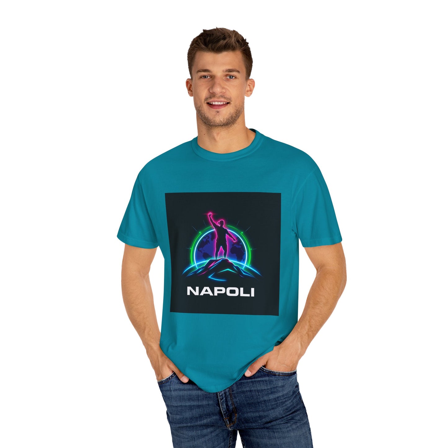 Neon Napoli T-Shirt for Adventurers, Retro Graphic Tee, Perfect for Travelers, Gifts for Him/Her, Cool Streetwear, Casual Outfit