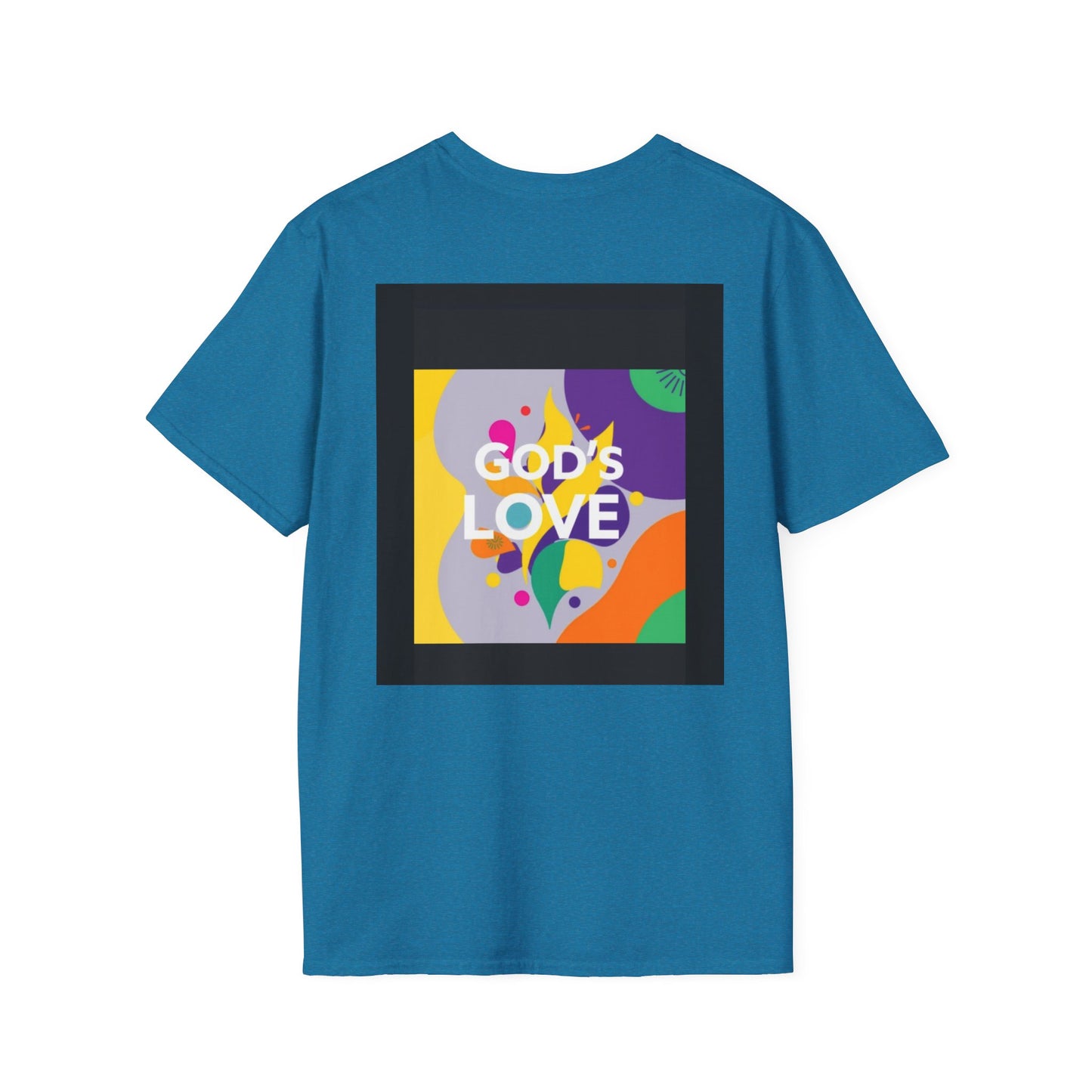 Unisex Softstyle T-Shirt with God's Love Design, Faith Shirt, Inspirational Tee, Christian Apparel, Gift for Believers, Everyday Wear