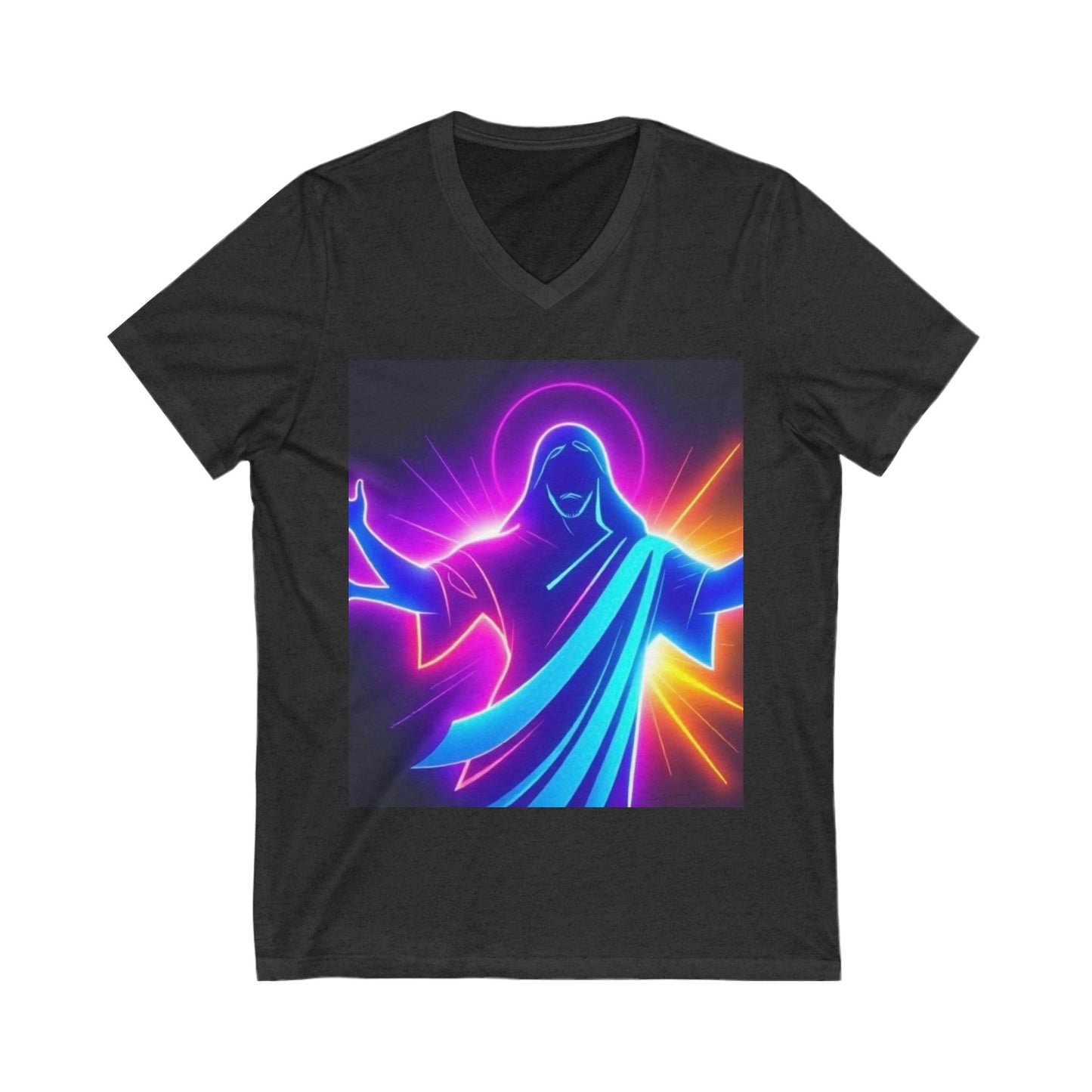 Unisex Jersey Short Sleeve V-Neck Tee