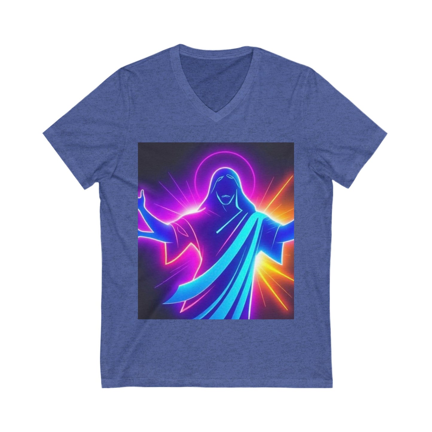 Unisex Jersey Short Sleeve V-Neck Tee