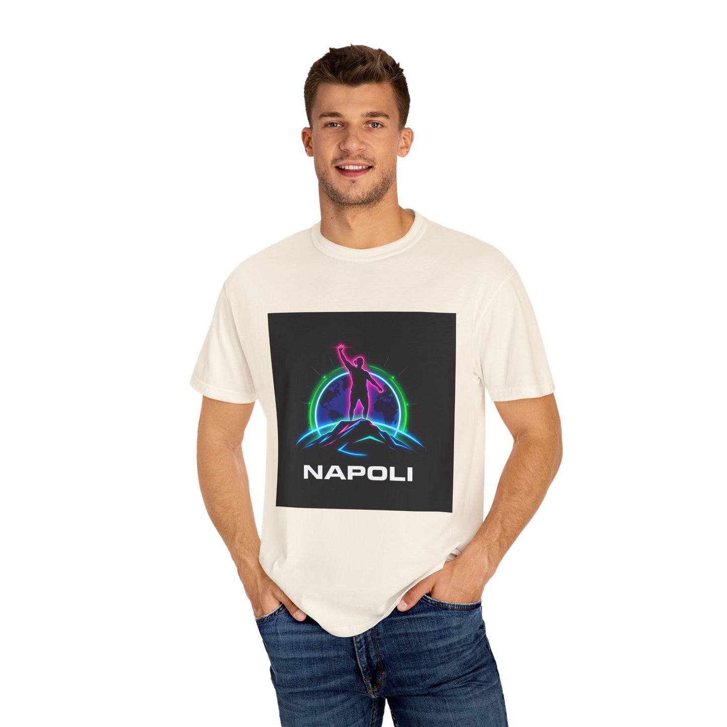 Neon Napoli T-Shirt for Adventurers, Retro Graphic Tee, Perfect for Travelers, Gifts for Him/Her, Cool Streetwear, Casual Outfit