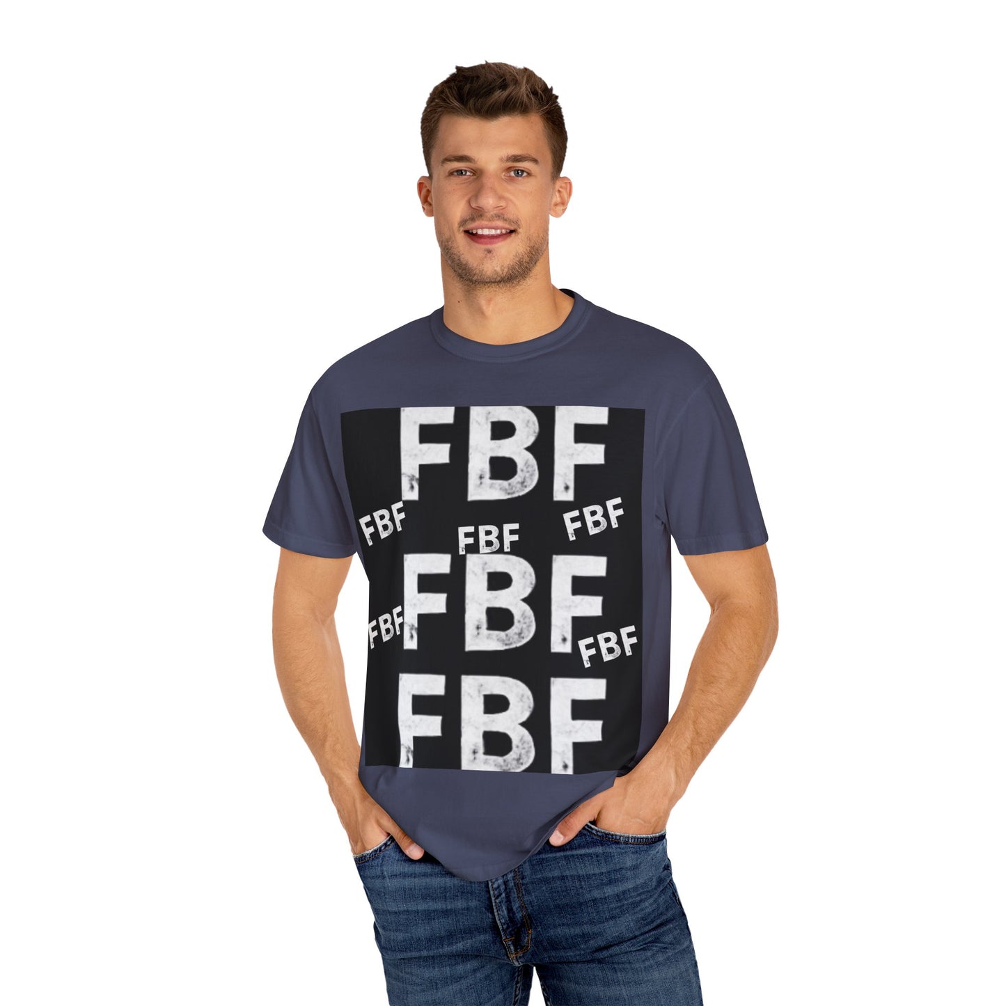 FBF Garment-Dyed Unisex T-shirt, Casual Wear, Graphic Tee, Street Style, Gift for Friends, All Occasions