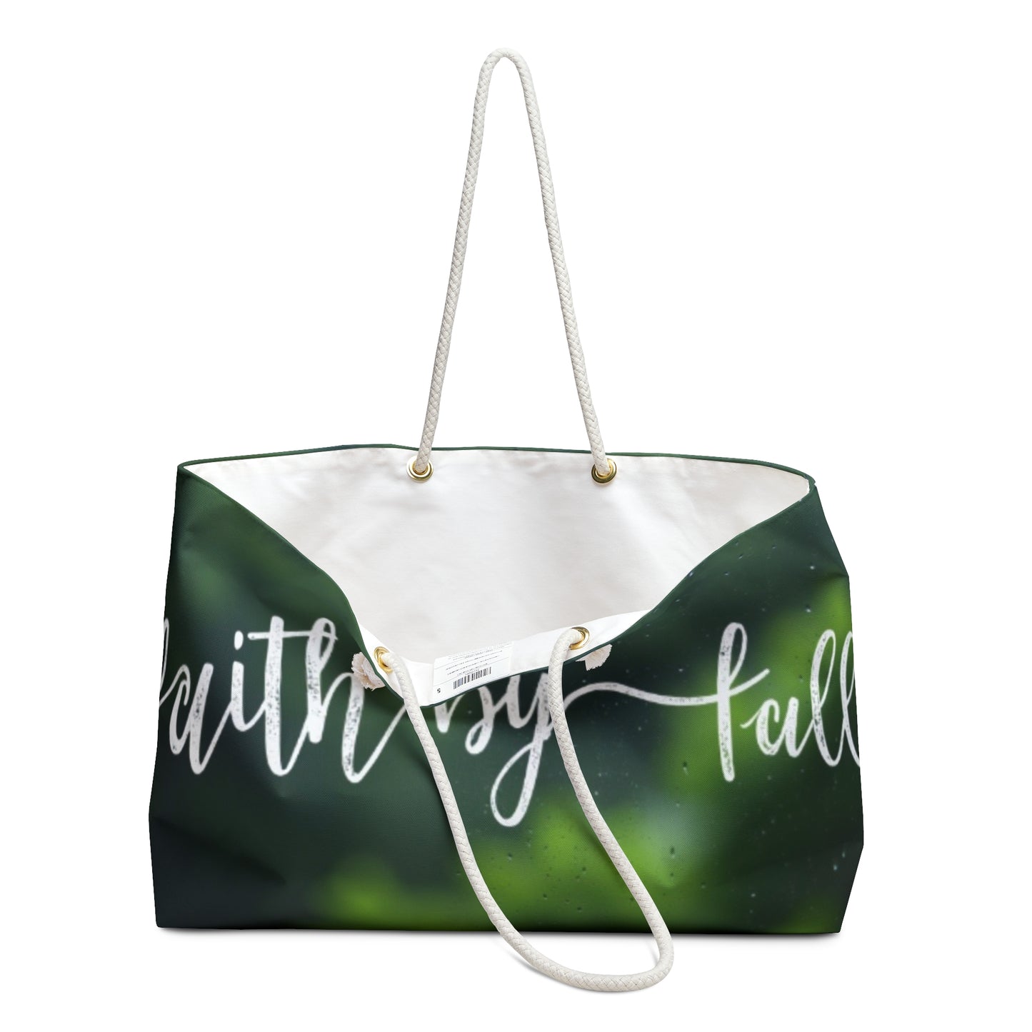 Inspirational Weekender Bag - "Faith by Fall" Travel Tote for Adventurers