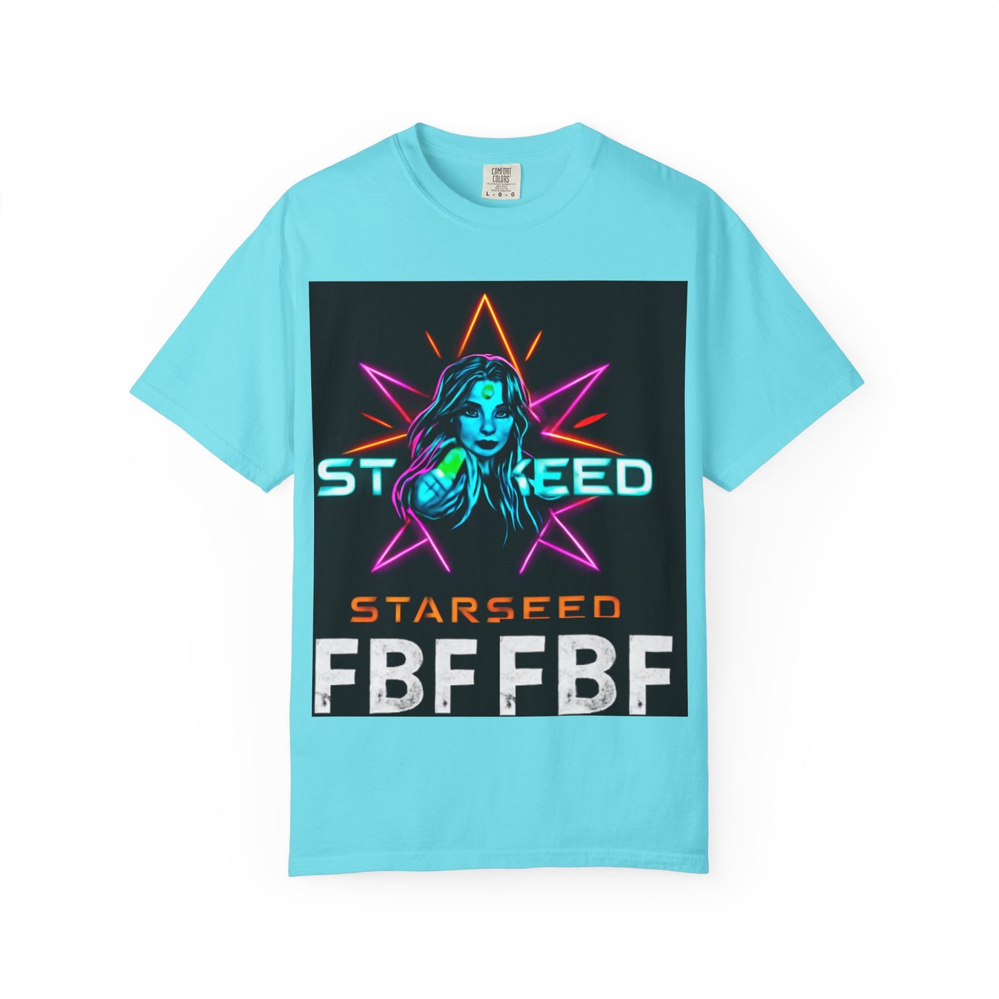 Neon Graphic T-Shirt - Starseed FBF Tee, Unisex Fashion, Cool Gift, Festival Wear, Retro Style, Casual Streetwear