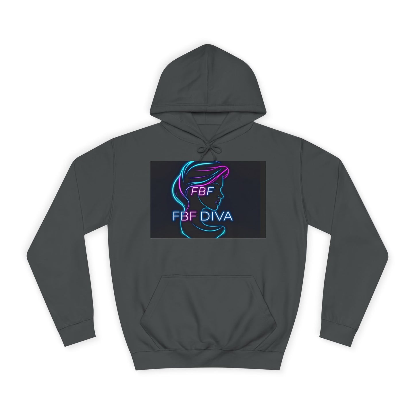Neon FBF College Hoodie, Unisex Streetwear, Stylish Campus Apparel, Cozy Gift for Students, Trendy College Wear, FBF Diva Hoodie
