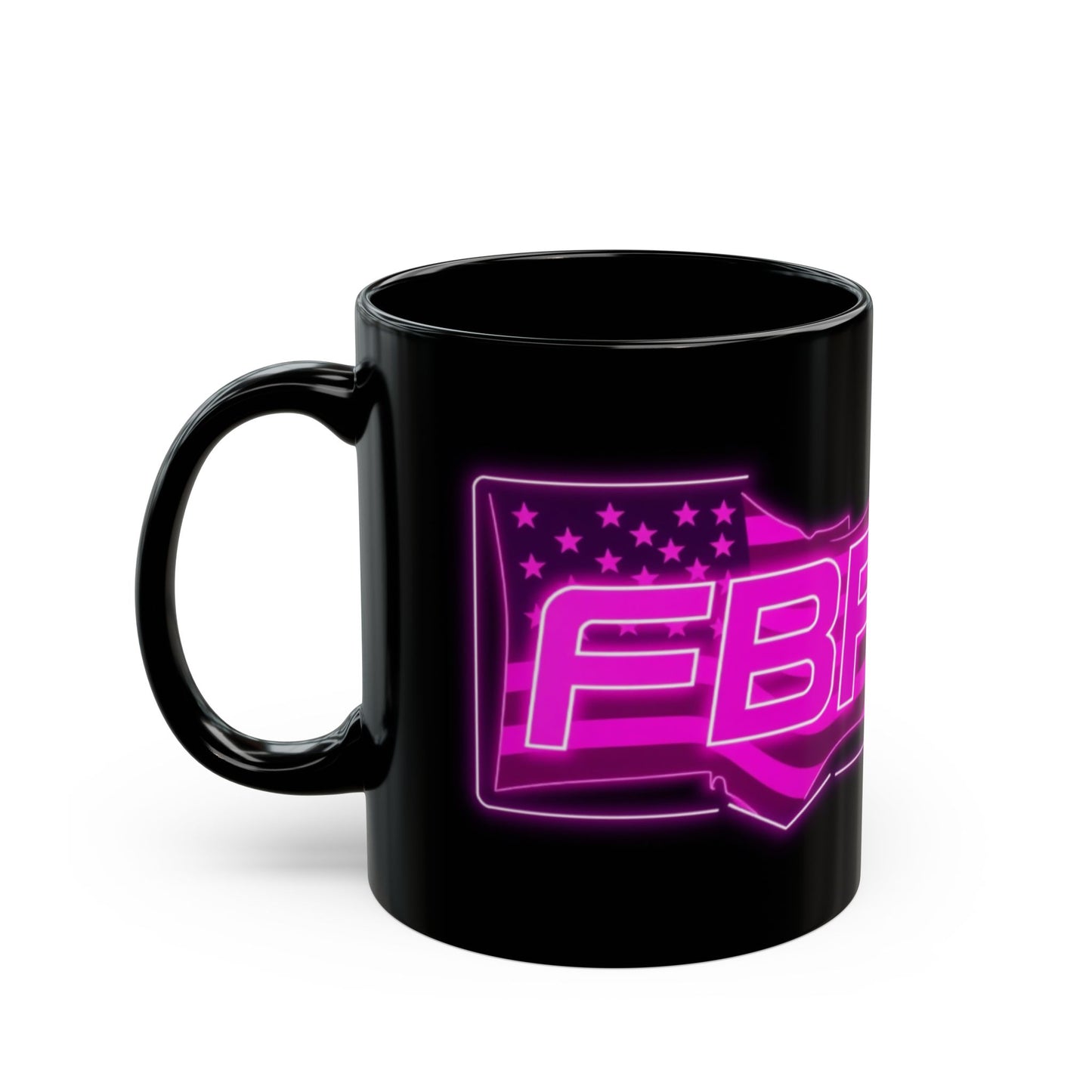 Neon Lover Black Mug - Customizable Gift for Best Friends, Birthday Present, Coffee Lover, Unique Home Decor