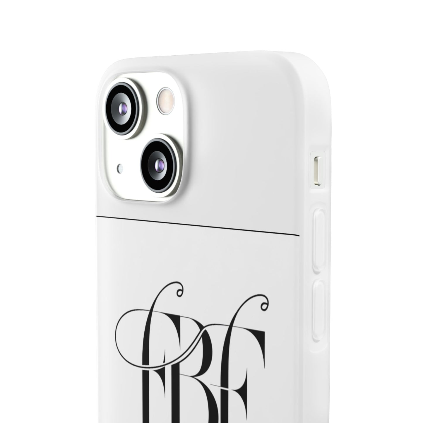 Chic Flexi Phone Case with Fashion Label Design