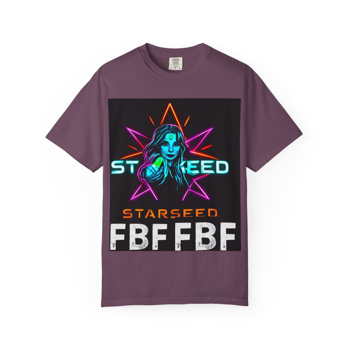 Neon Graphic T-Shirt - Starseed FBF Tee, Unisex Fashion, Cool Gift, Festival Wear, Retro Style, Casual Streetwear