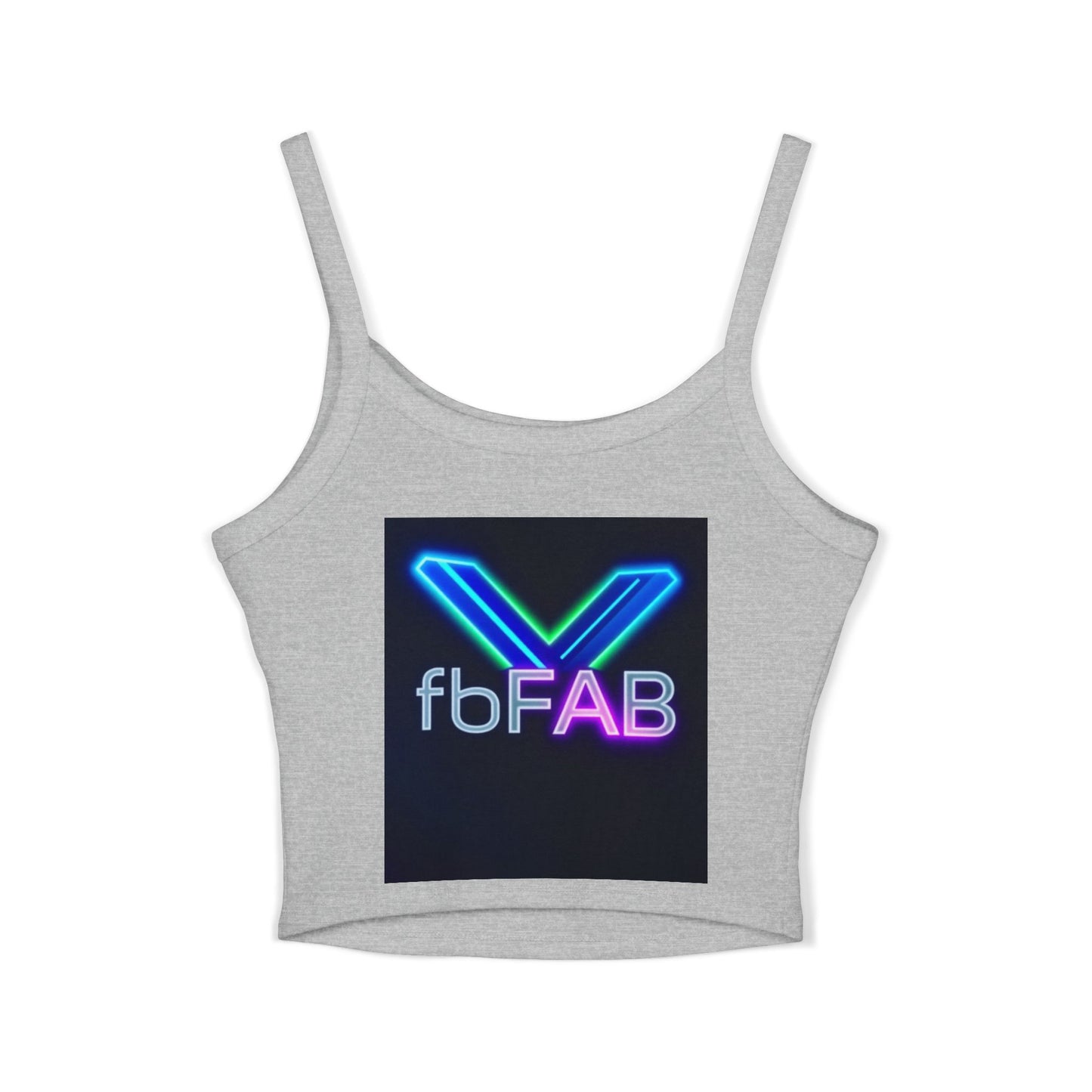 Neon Vibe Women's Spaghetti Strap Tank Top, Casual Summer Top, Festival Apparel, Trendy Graphic Tee, Cool Streetwear, Gift for Her