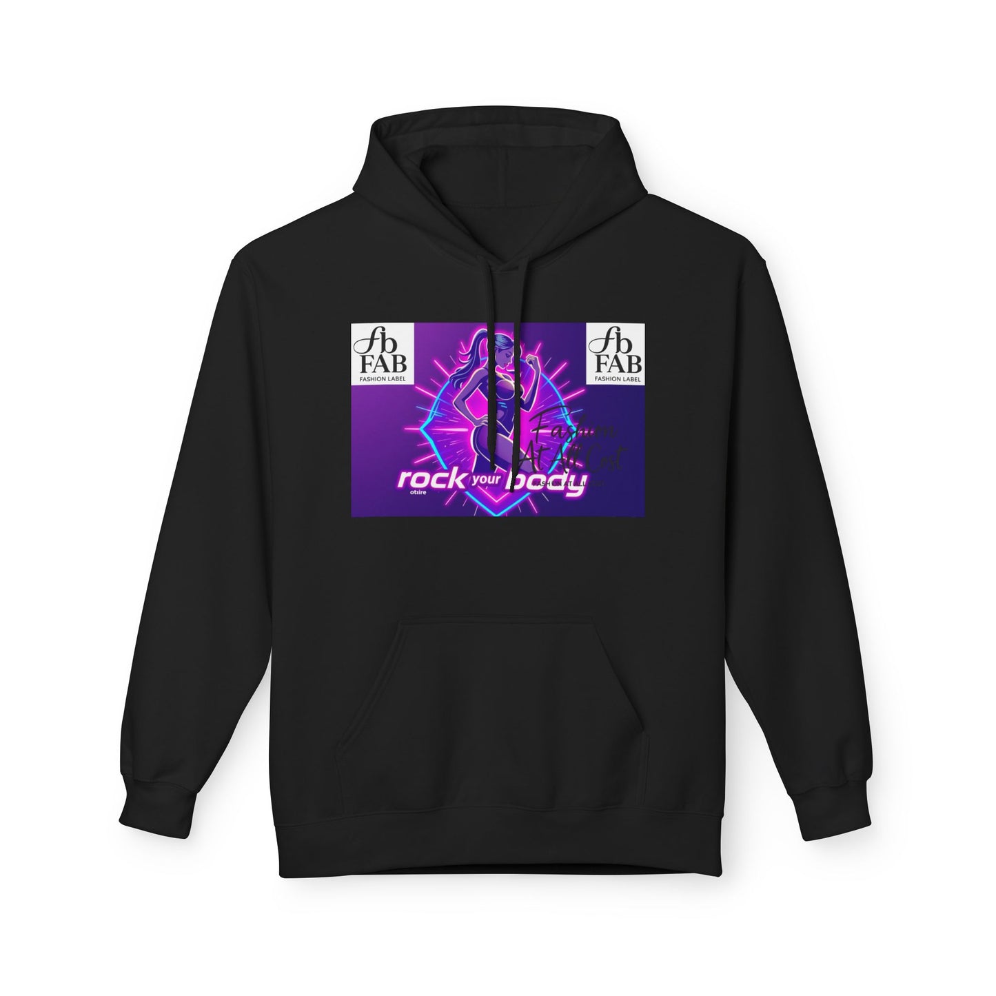 Rock Your Body Fleece Hoodie | Unisex Midweight Hoodie, Cozy Sweatshirt, Unique Gift for Fitness Lovers, Casual Wear, Music Inspired Apparel