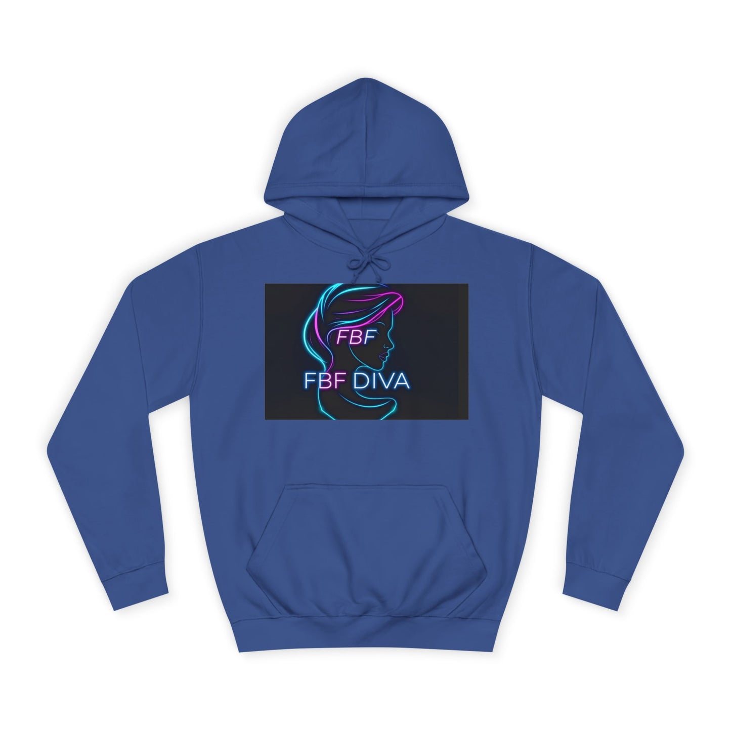 Neon FBF College Hoodie, Unisex Streetwear, Stylish Campus Apparel, Cozy Gift for Students, Trendy College Wear, FBF Diva Hoodie