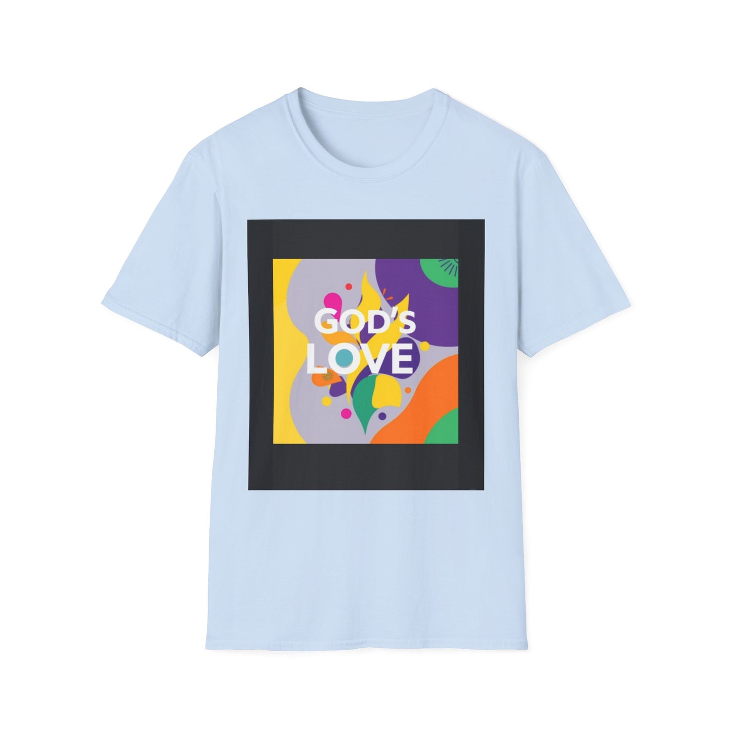 Unisex Softstyle T-Shirt with God's Love Design, Faith Shirt, Inspirational Tee, Christian Apparel, Gift for Believers, Everyday Wear