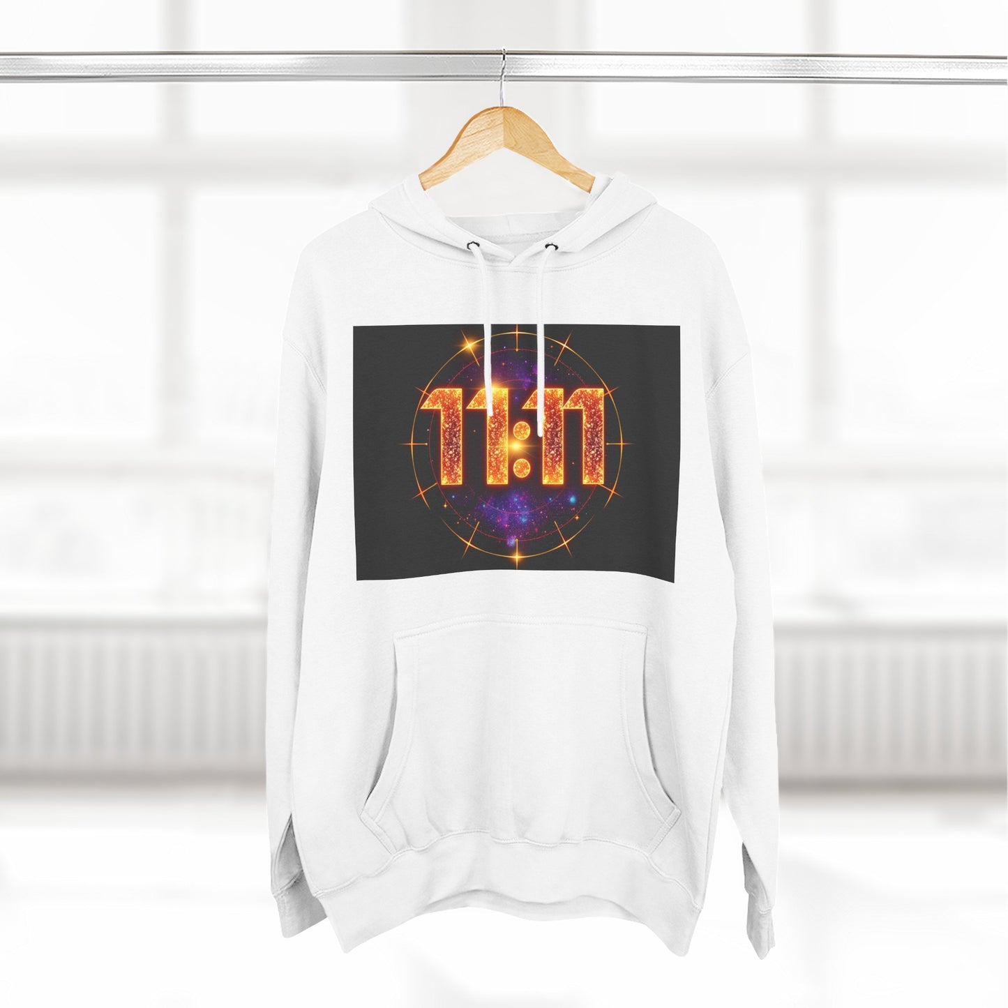 Fleece Hoodie with 11:11 & Superstar Birthrite Design, Cozy Sweatshirt for Spirituality, Affirmations, Astrology Gifts, Unisex Hoodie
