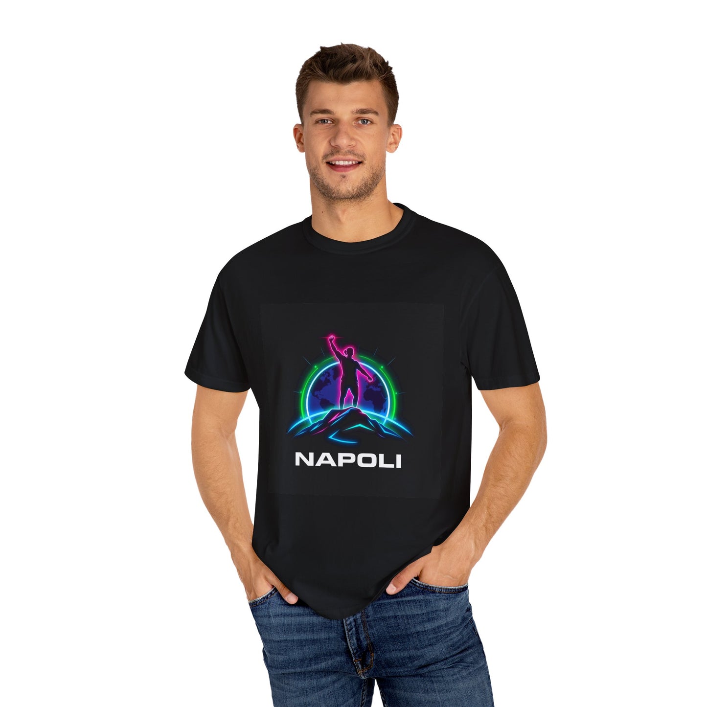 Neon Napoli T-Shirt for Adventurers, Retro Graphic Tee, Perfect for Travelers, Gifts for Him/Her, Cool Streetwear, Casual Outfit