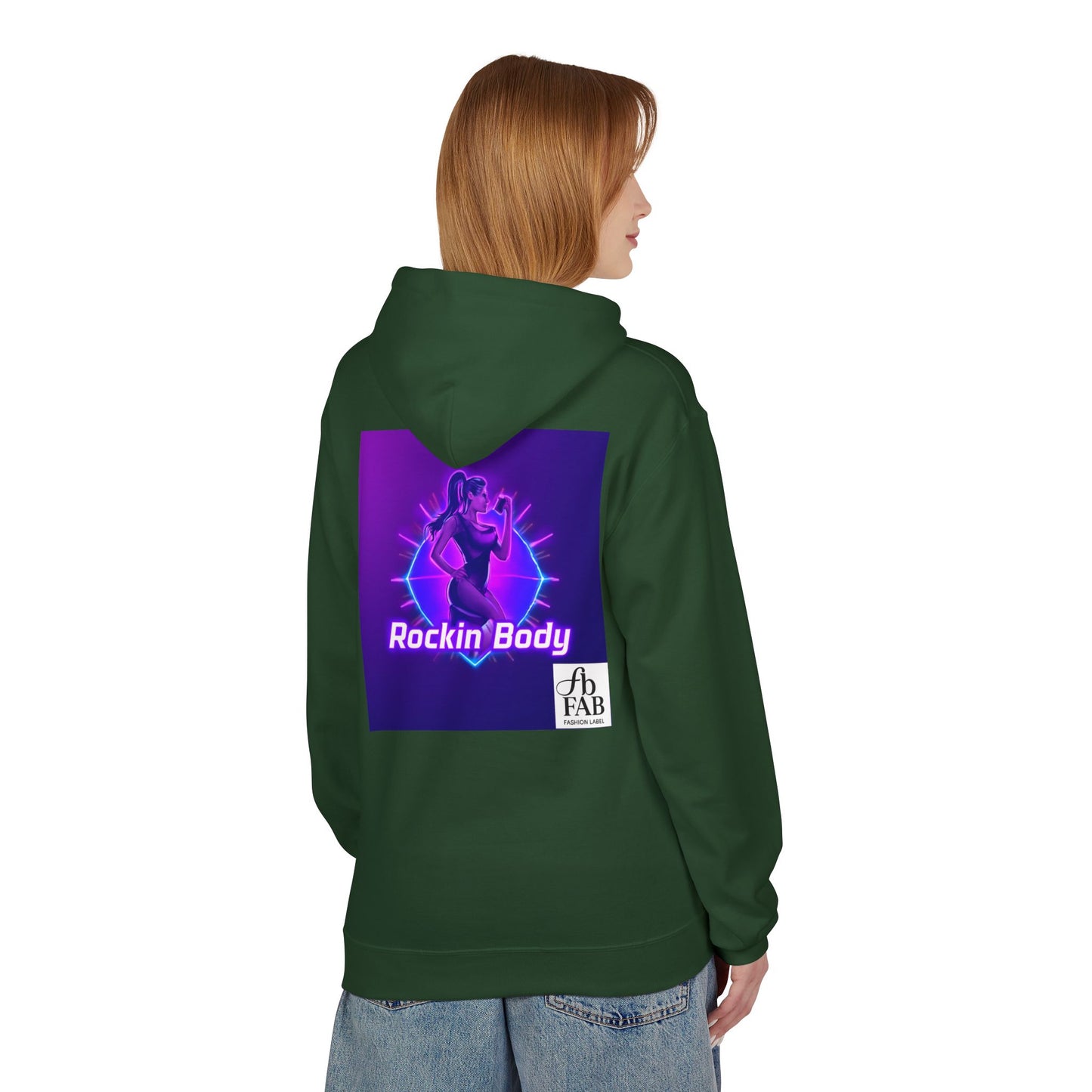 Rock Your Body Fleece Hoodie | Unisex Midweight Hoodie, Cozy Sweatshirt, Unique Gift for Fitness Lovers, Casual Wear, Music Inspired Apparel