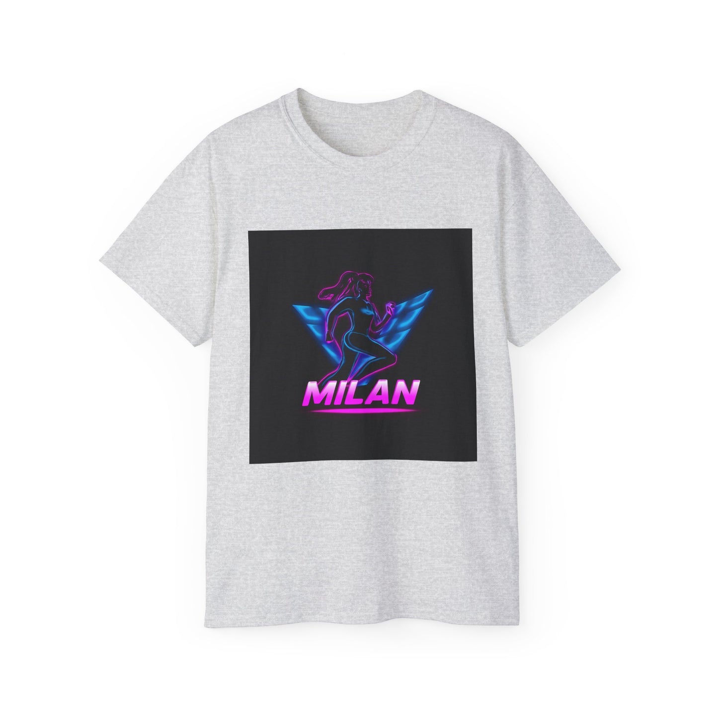 Milan Graphic Tee, Unisex Ultra Cotton T-Shirt, Retro Sportswear, Casual Streetwear, Birthday Gift, Unique Fashion Statement