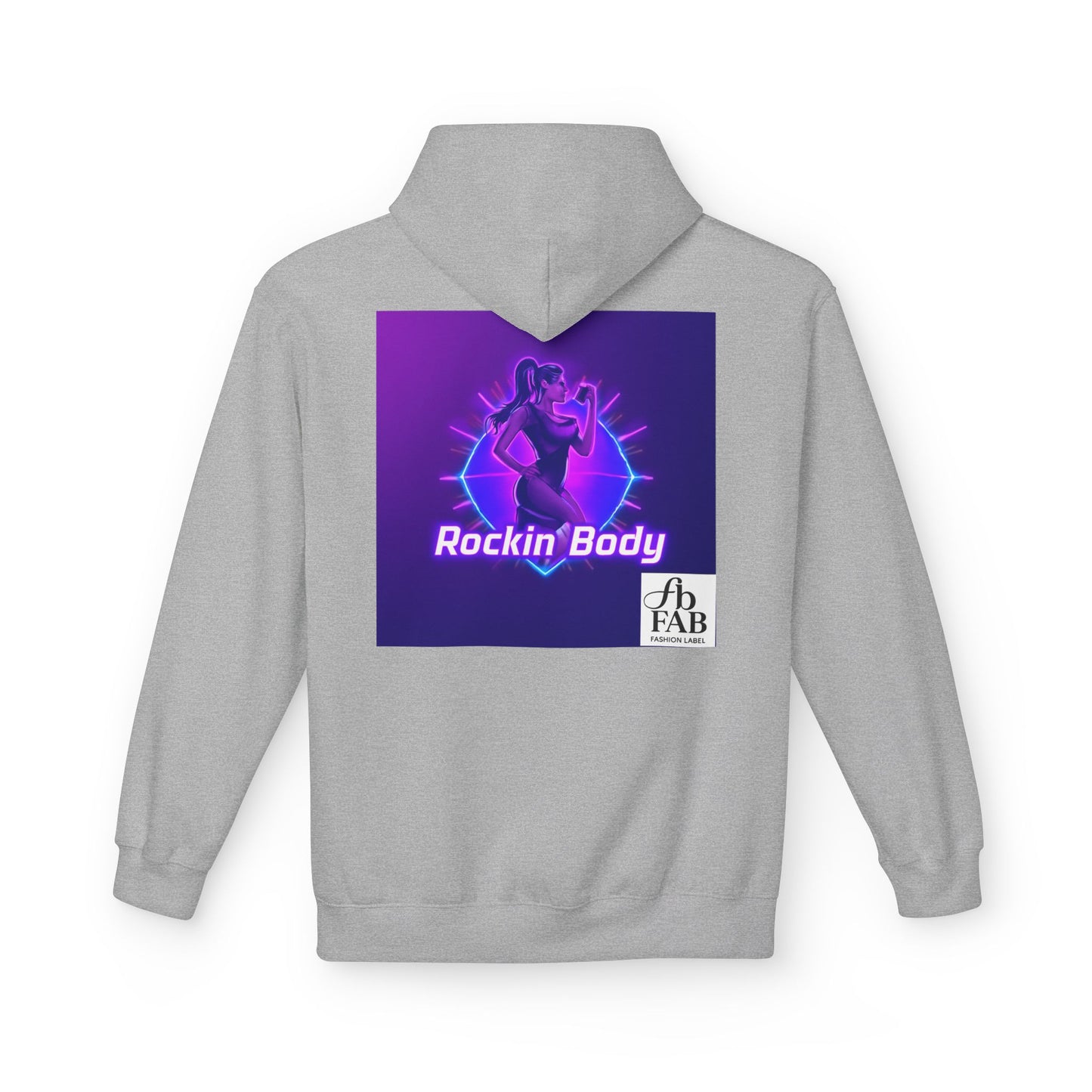 Rock Your Body Fleece Hoodie | Unisex Midweight Hoodie, Cozy Sweatshirt, Unique Gift for Fitness Lovers, Casual Wear, Music Inspired Apparel