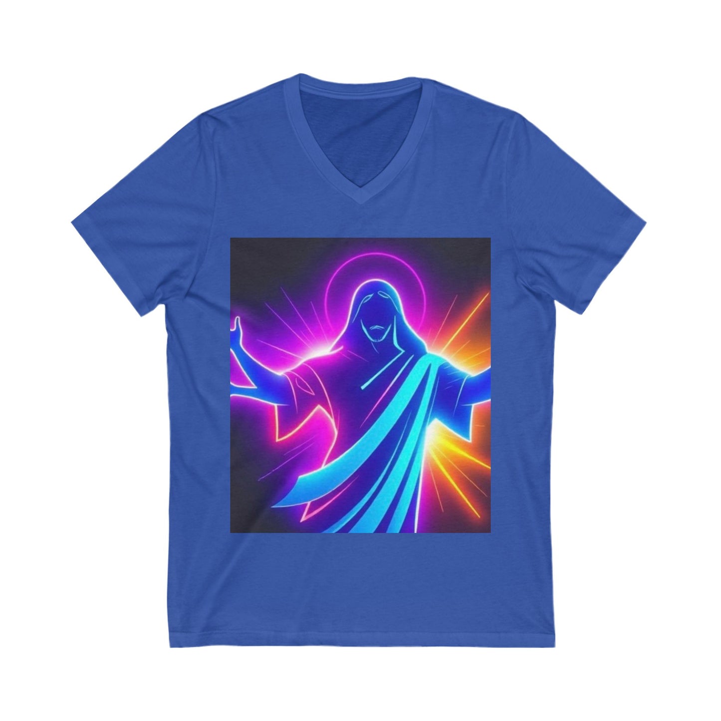 Unisex Jersey Short Sleeve V-Neck Tee
