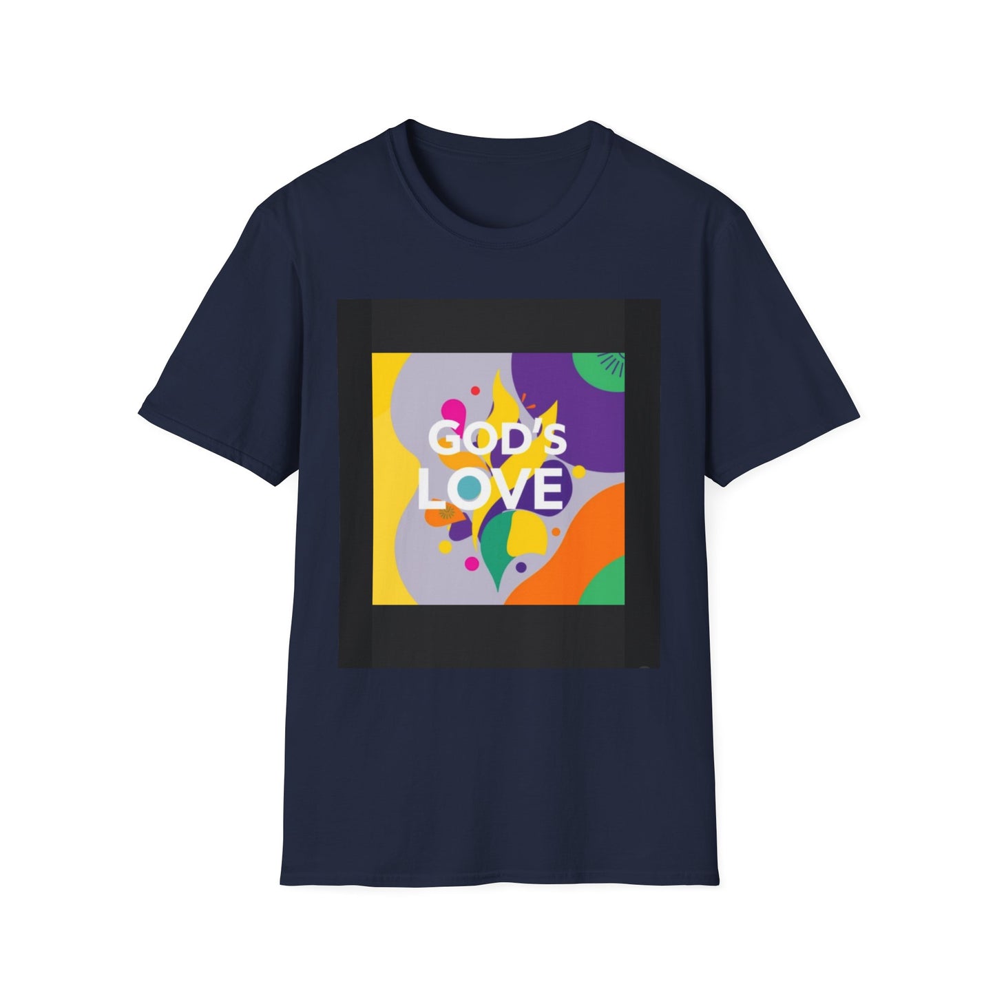Unisex Softstyle T-Shirt with God's Love Design, Faith Shirt, Inspirational Tee, Christian Apparel, Gift for Believers, Everyday Wear
