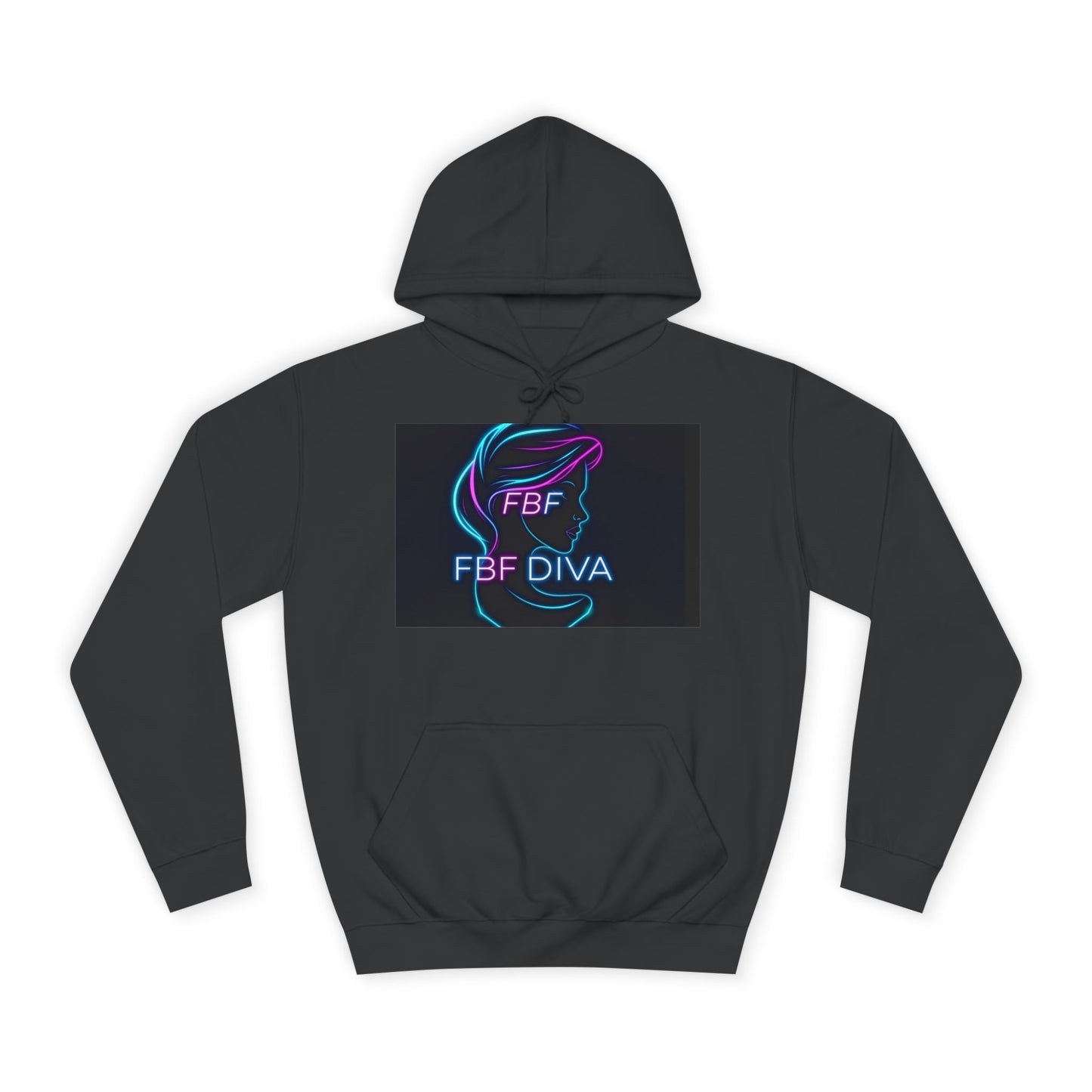 Neon FBF College Hoodie, Unisex Streetwear, Stylish Campus Apparel, Cozy Gift for Students, Trendy College Wear, FBF Diva Hoodie